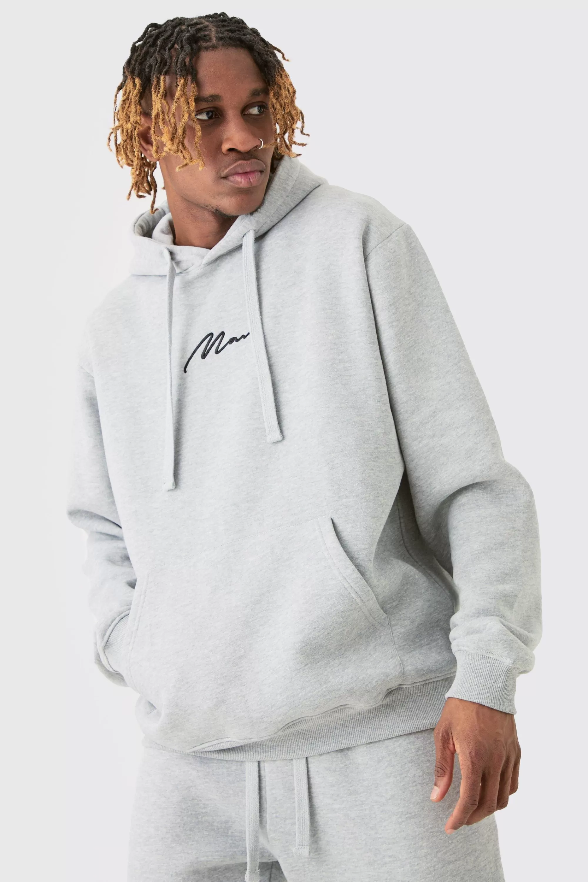 boohooMAN Tall Basic Man Signature Hoodie In | UK