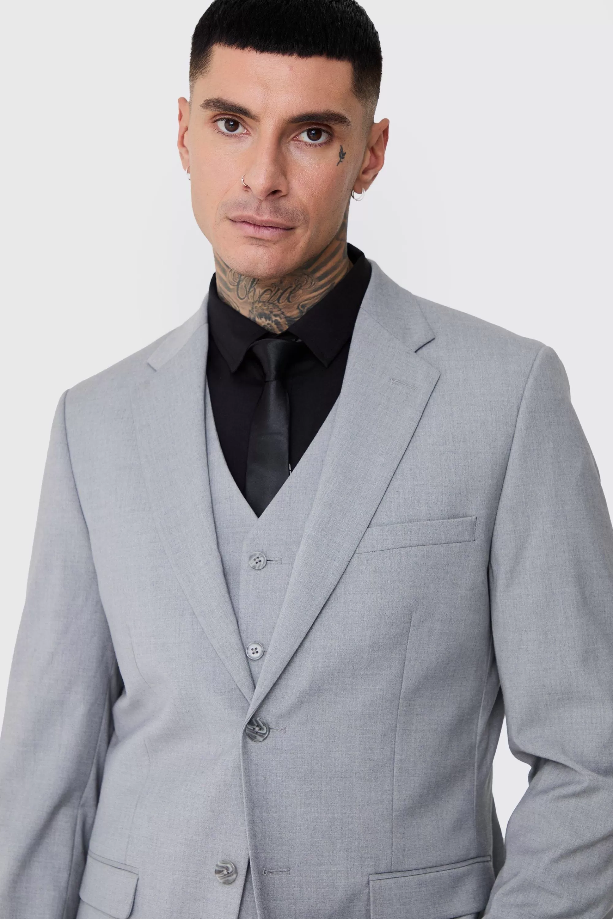 boohooMAN Tall Essential Slim Fit Suit Jacket In | UK