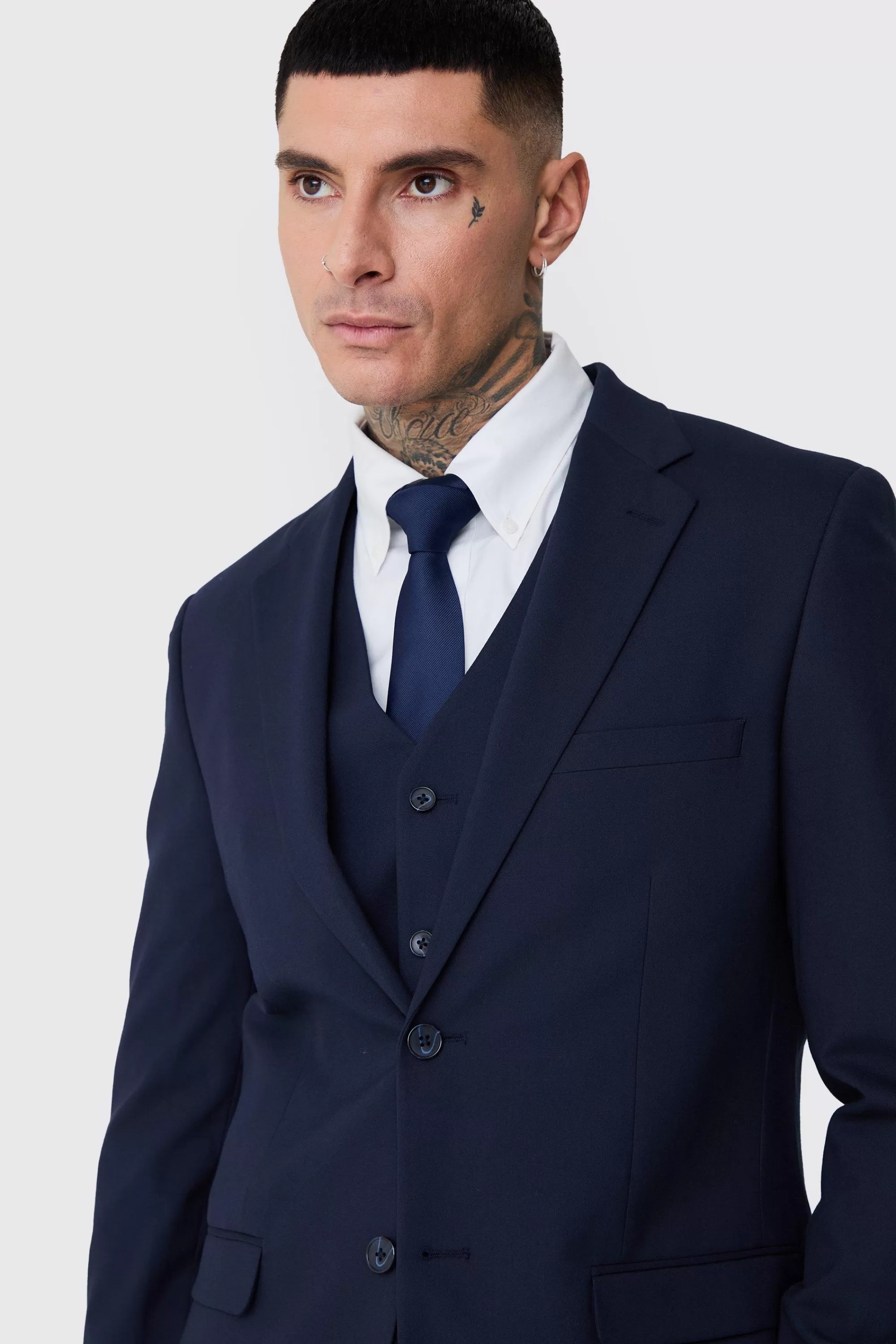boohooMAN Tall Essential Slim Fit Suit Jacket In | UK