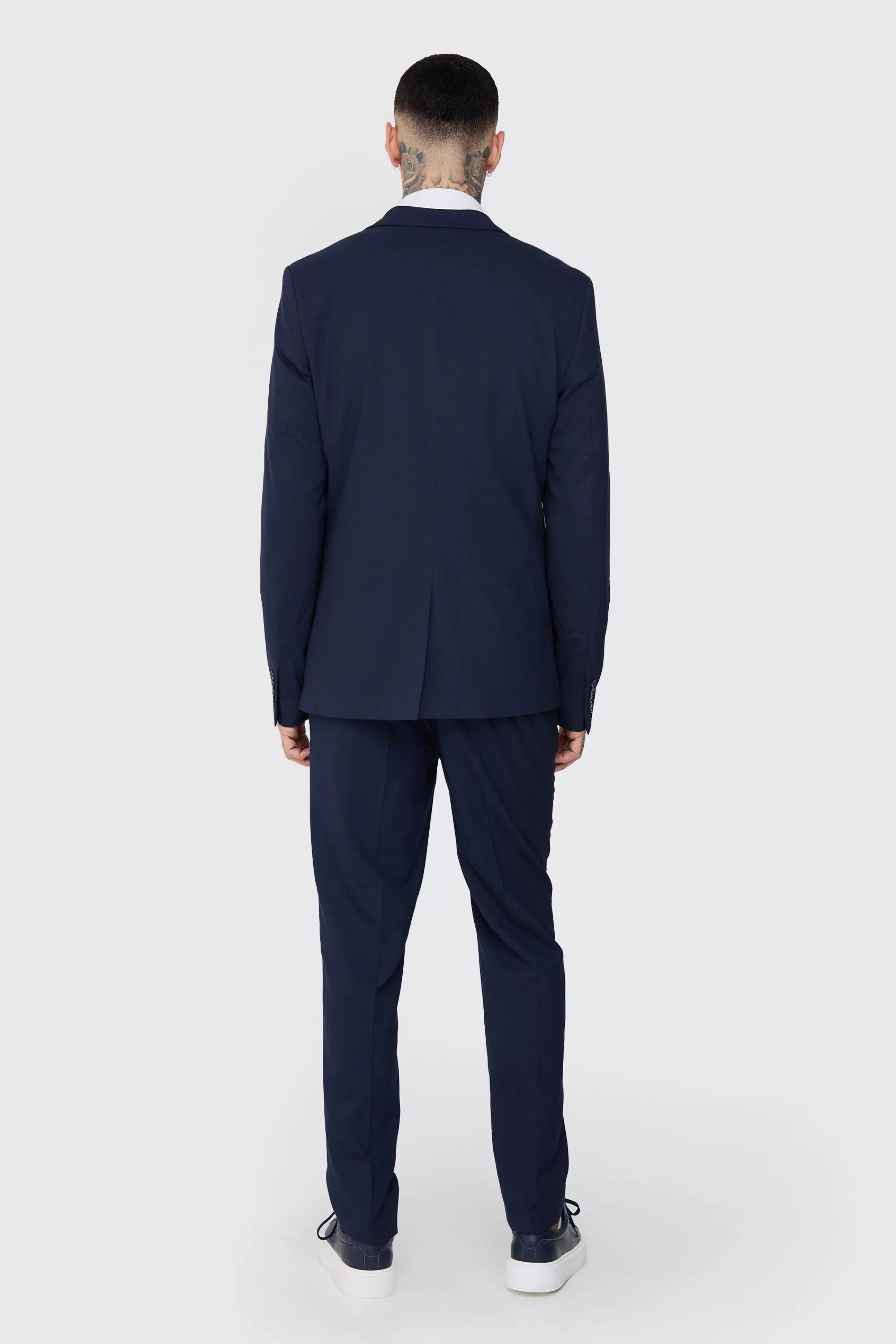 boohooMAN Tall Essential Slim Fit Suit Trouser In | UK