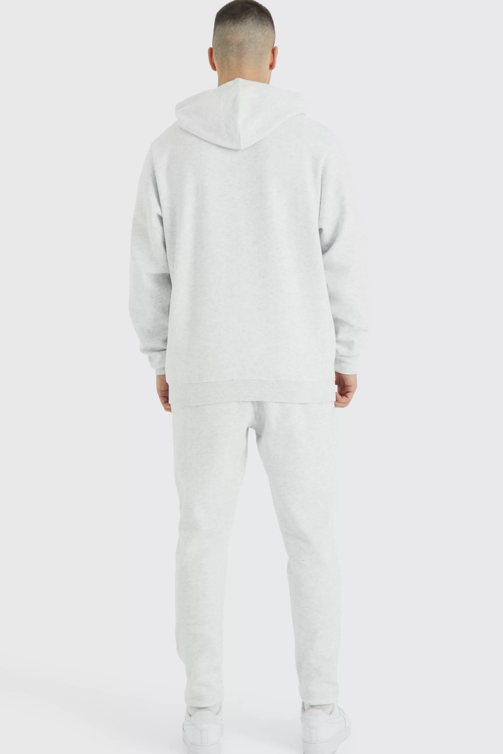 boohooMAN Tall Man Core Zip Through Hoodie | UK
