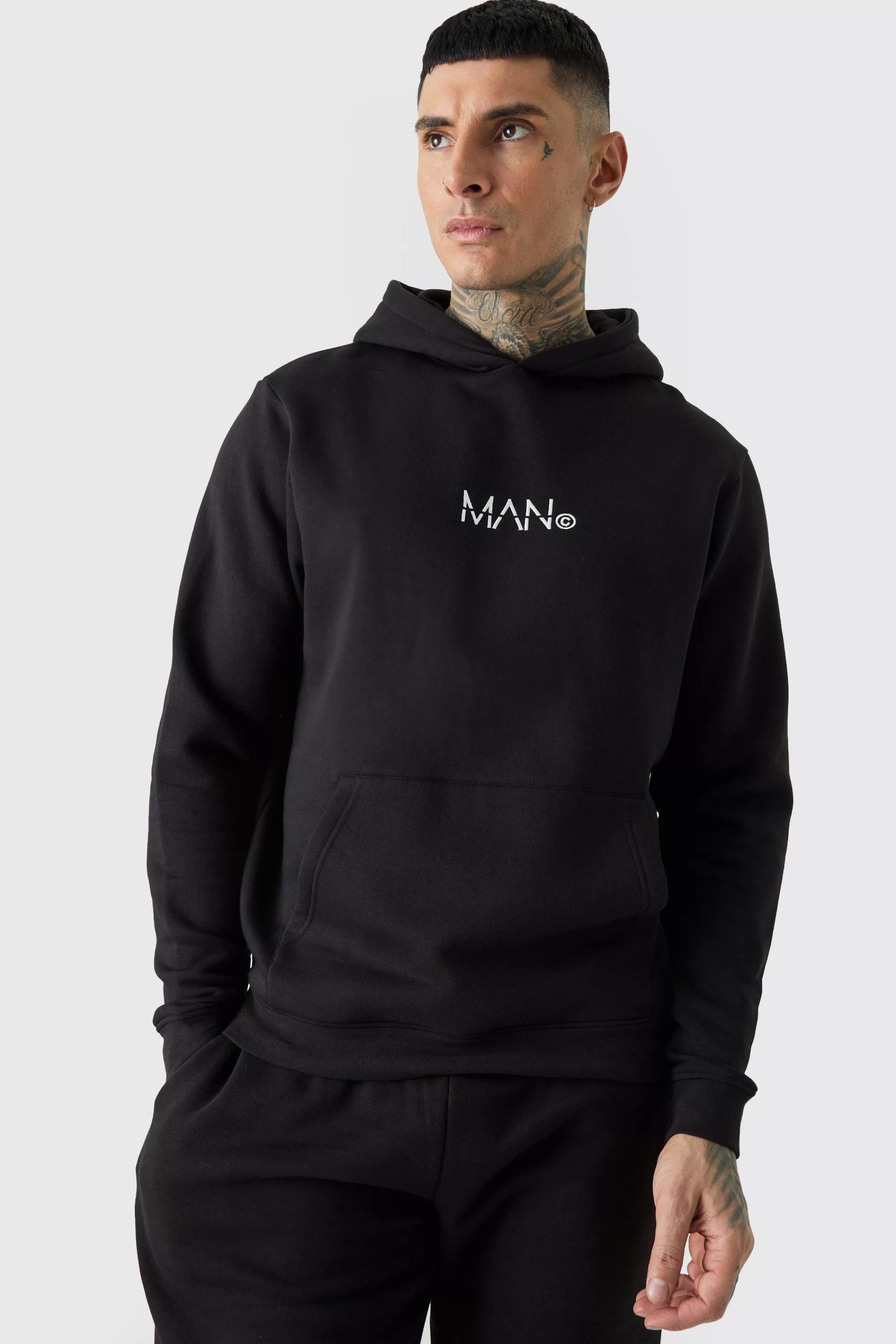 boohooMAN Tall Man Dash Over The Head Hoodie In | UK