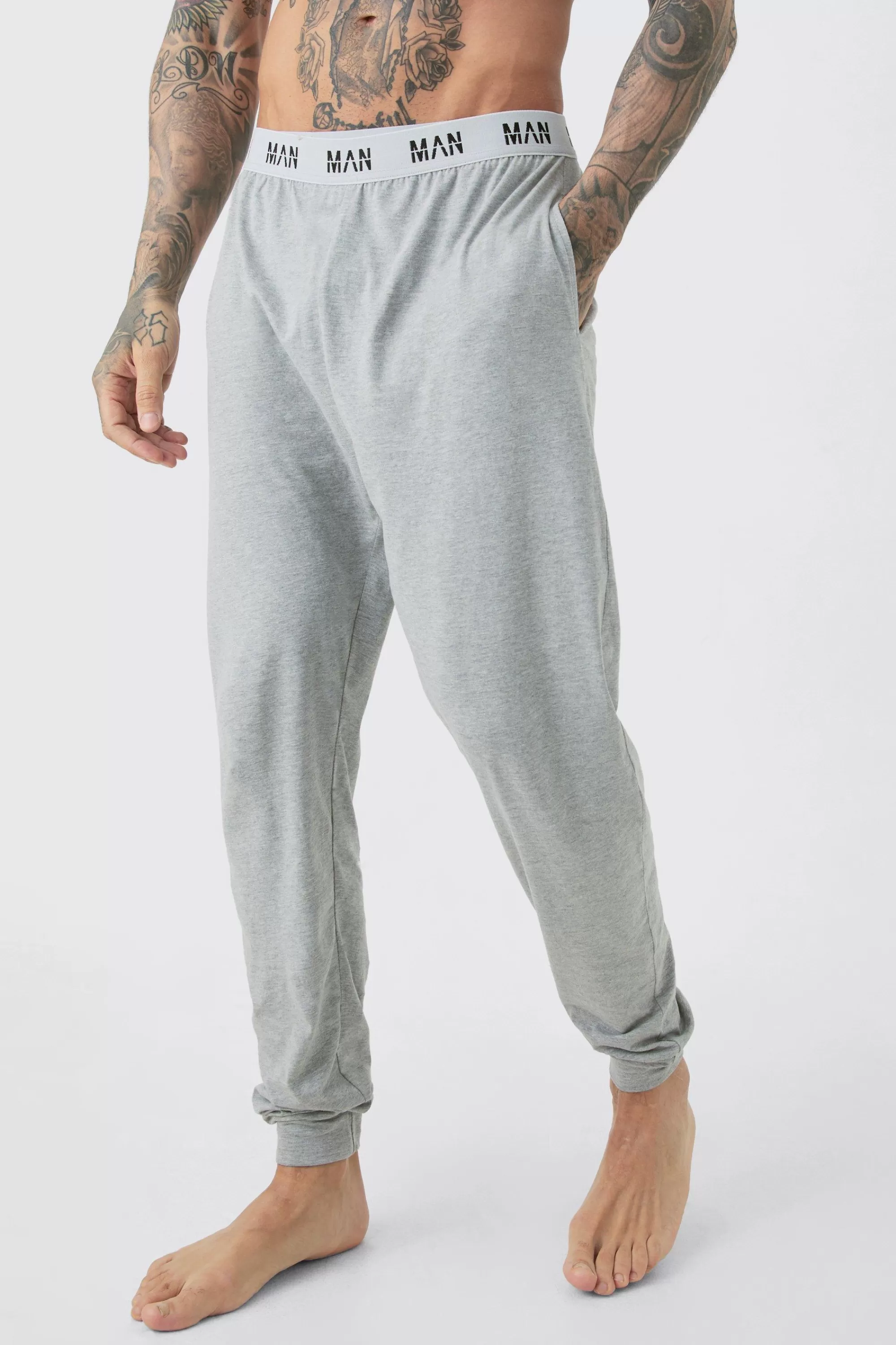 boohooMAN Tall Man Loungewear Joggers In | UK