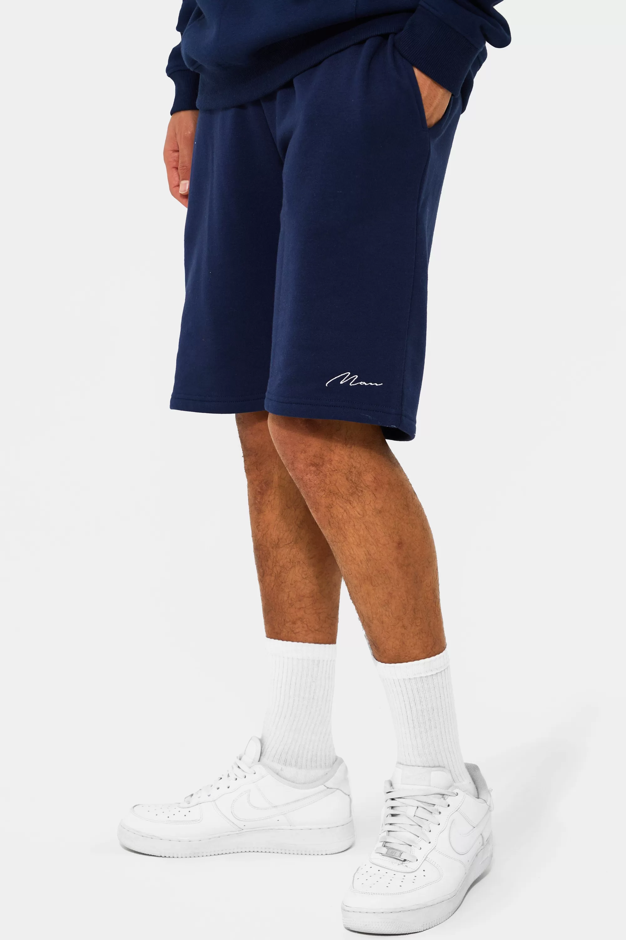 boohooMAN Tall Man Mid Jersey Shorts | UK