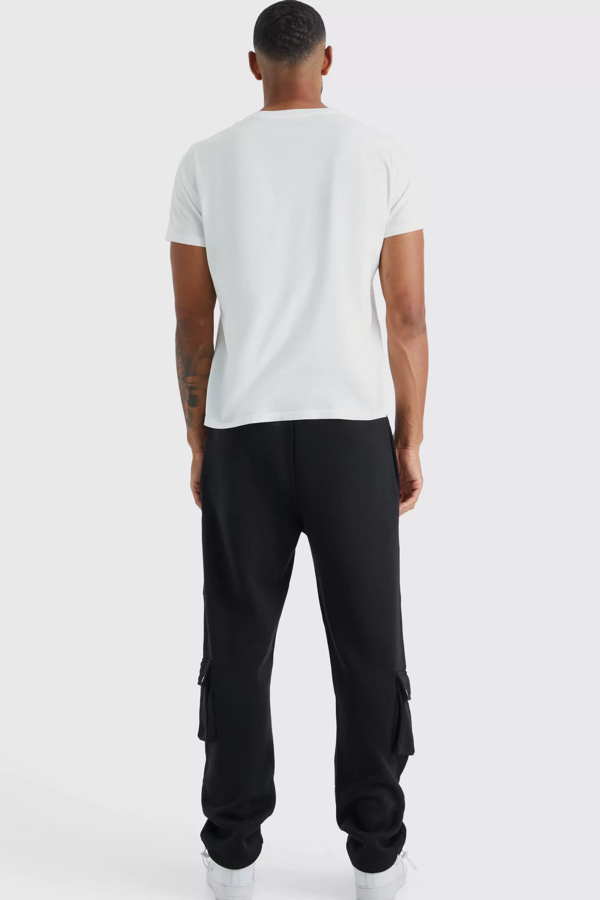 boohooMAN Tall Multi Pocket Cargo Jogger With Cuff | UK