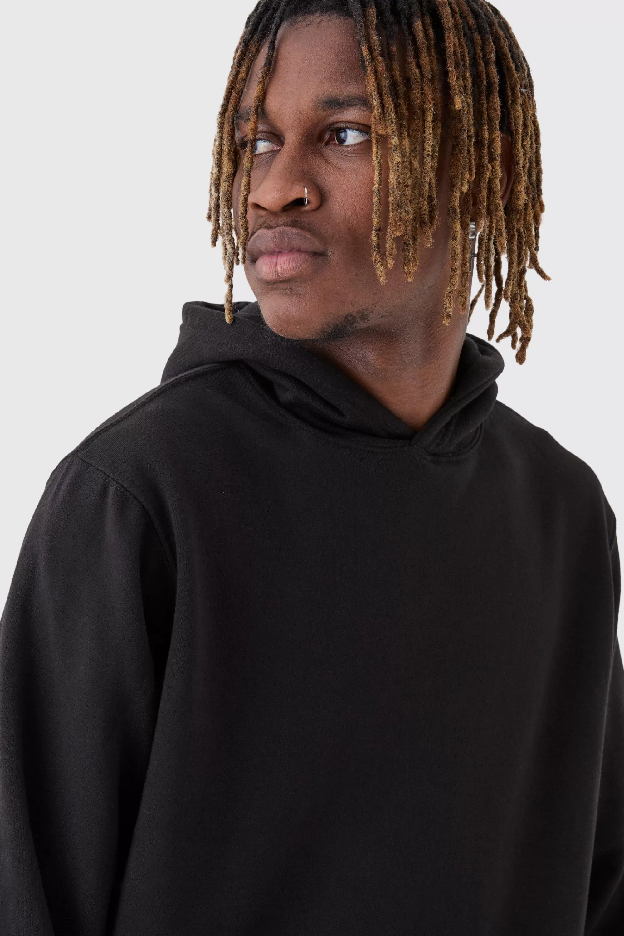 boohooMAN Tall Official Worldwide Back Printed Oversized Hoodie | UK