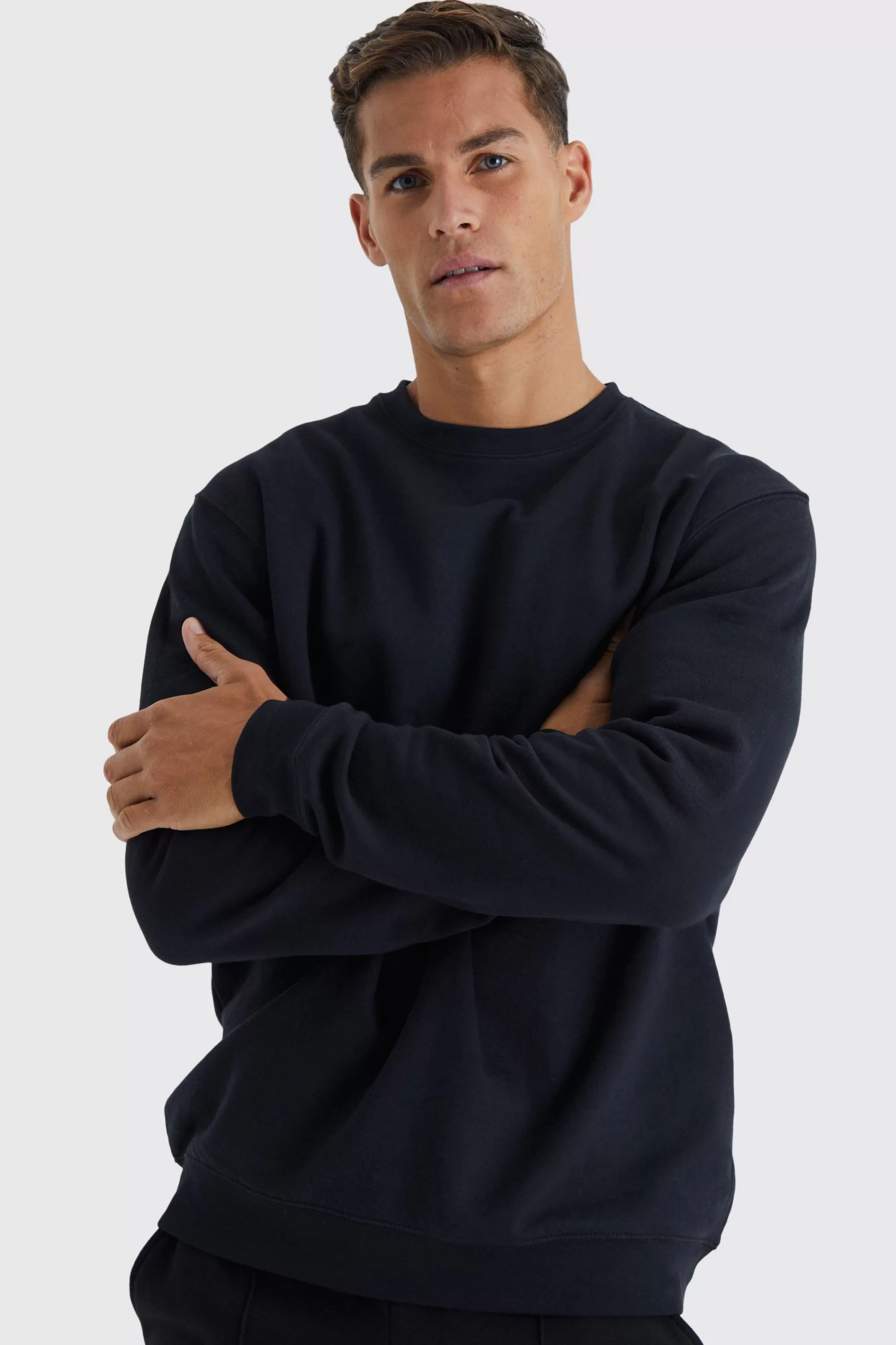 boohooMAN Tall Oversized Basic Sweatshirt | UK