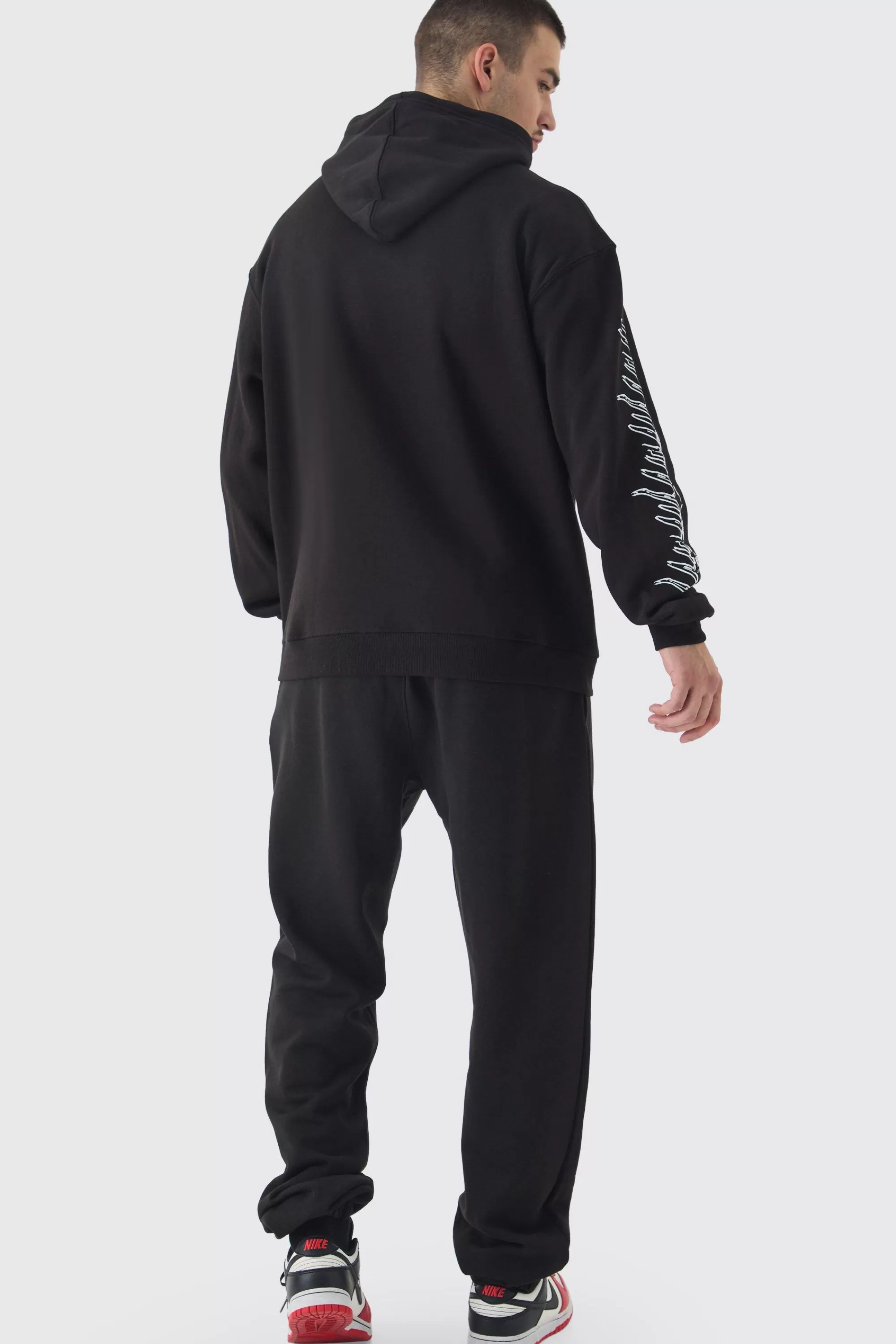 boohooMAN Tall Pour Homme Cross Oversized Tracksuit In | UK