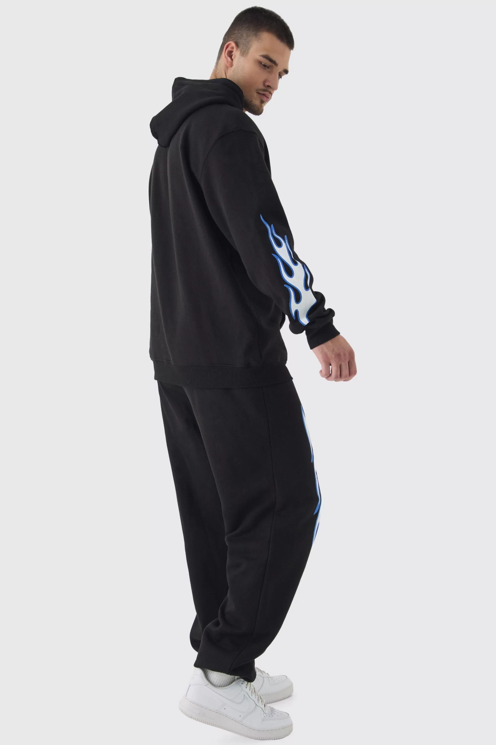 boohooMAN Tall Pour Homme Print Oversized Tracksuit In | UK