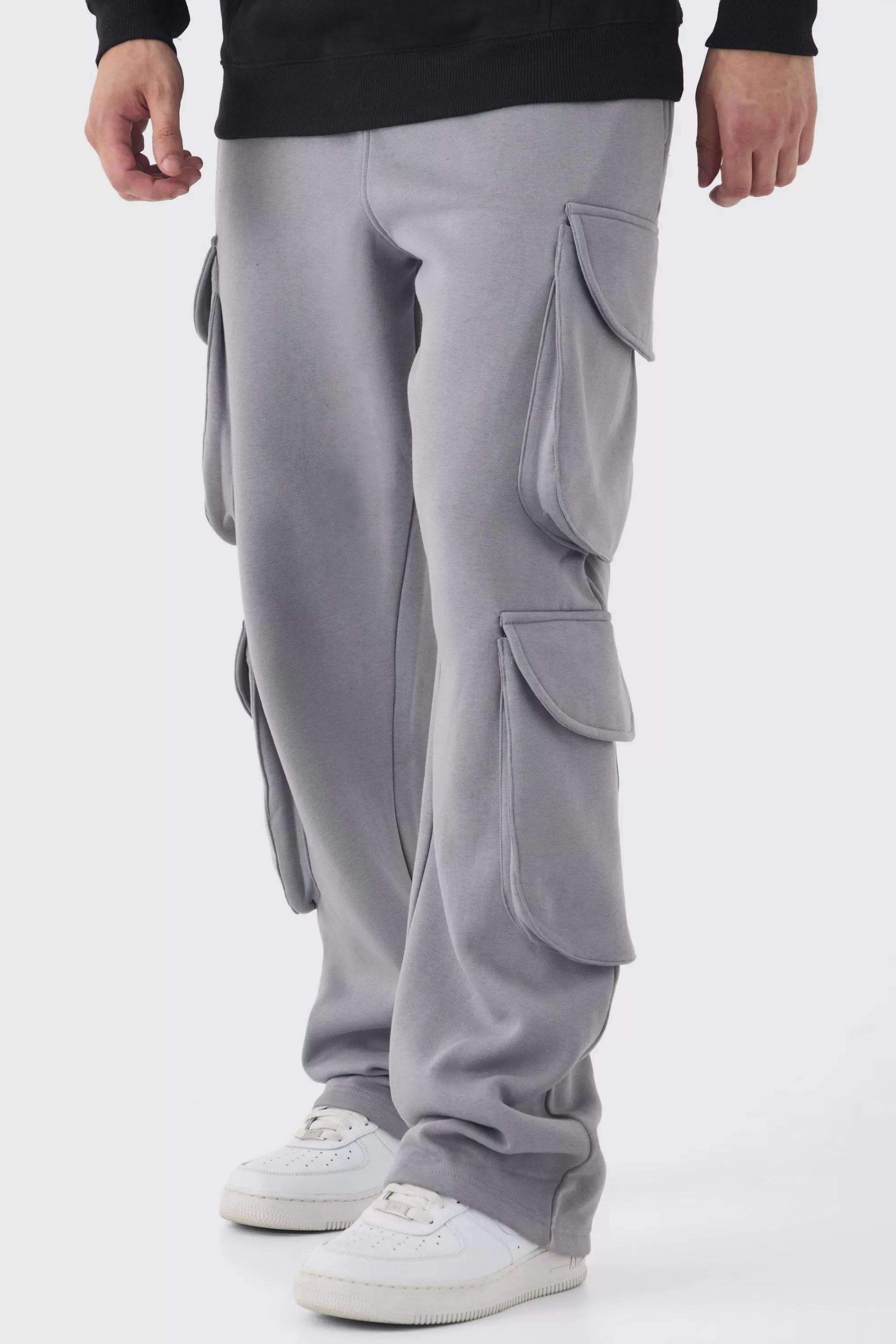 boohooMAN Tall Relaxed Cargo Pocket Jogger | UK