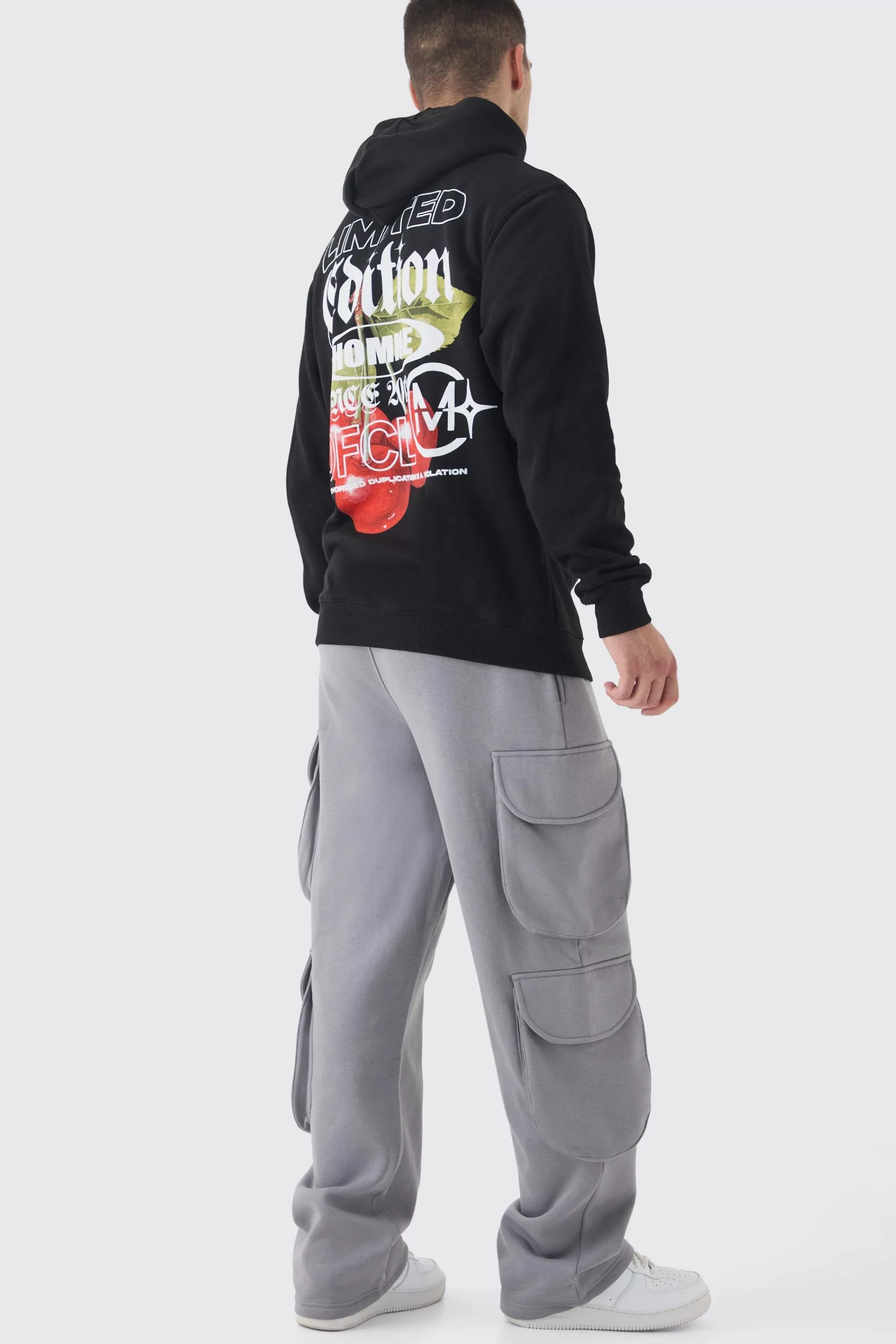 boohooMAN Tall Relaxed Cargo Pocket Jogger | UK