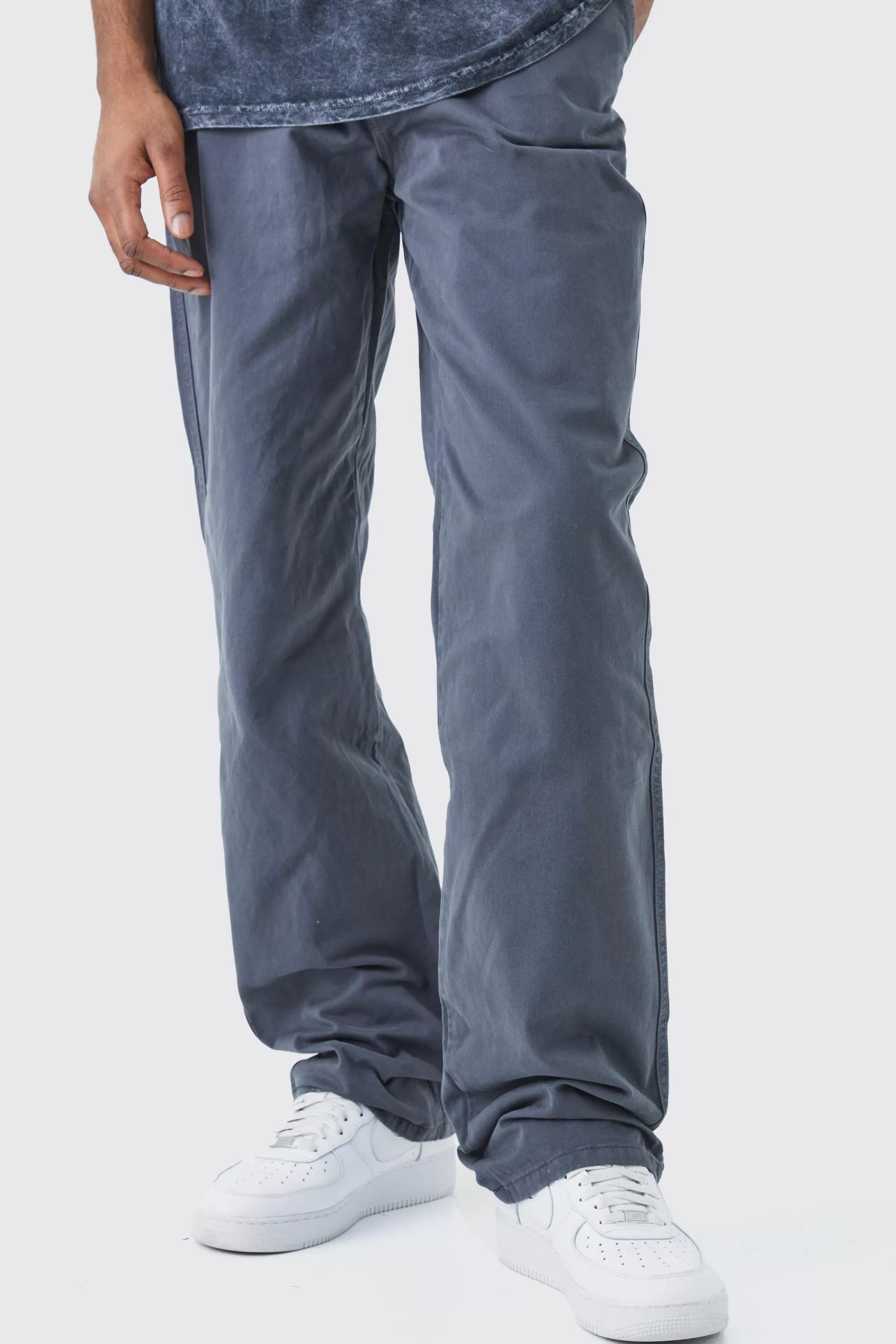 boohooMAN Tall Relaxed Chino Trouser | UK