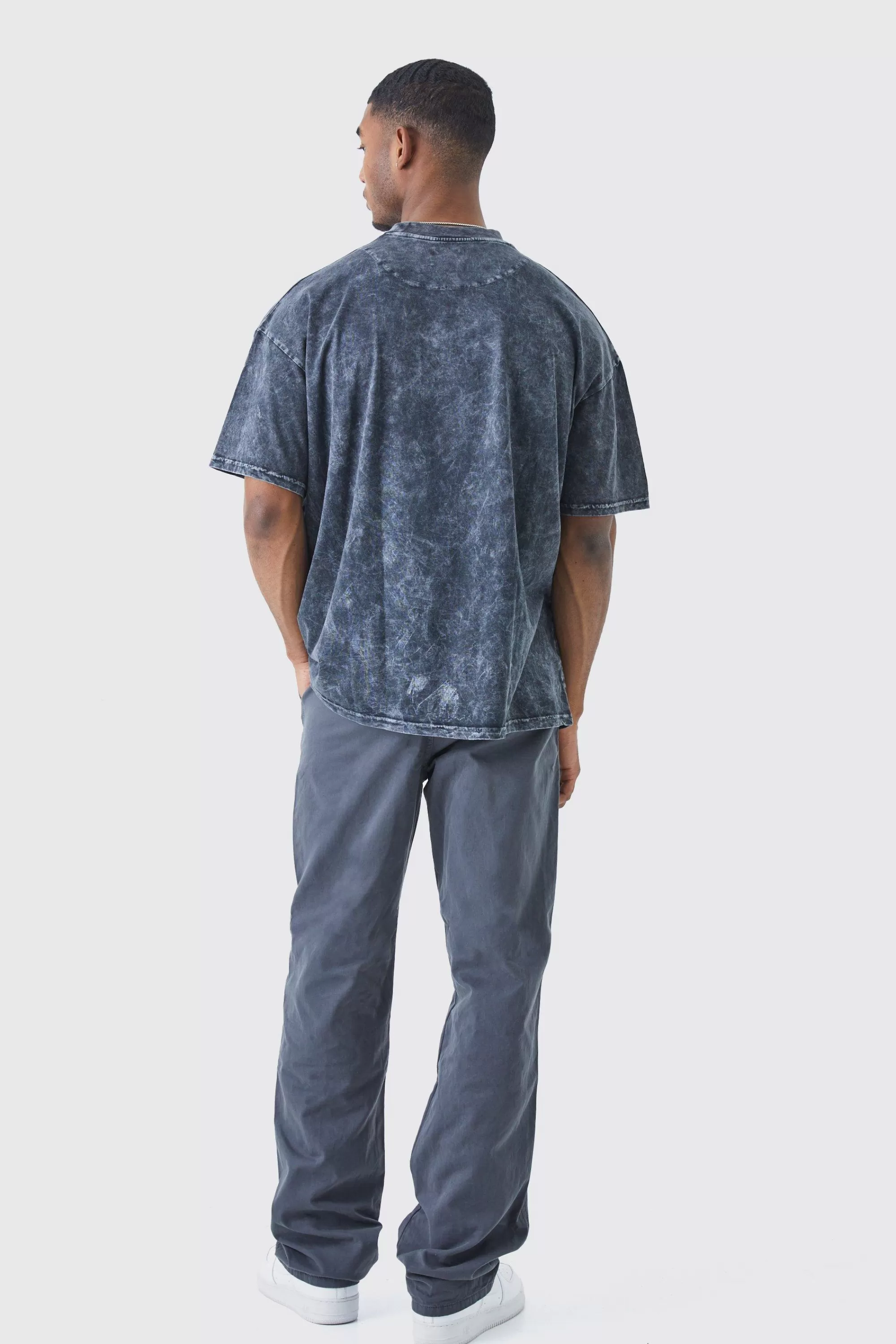 boohooMAN Tall Relaxed Chino Trouser | UK