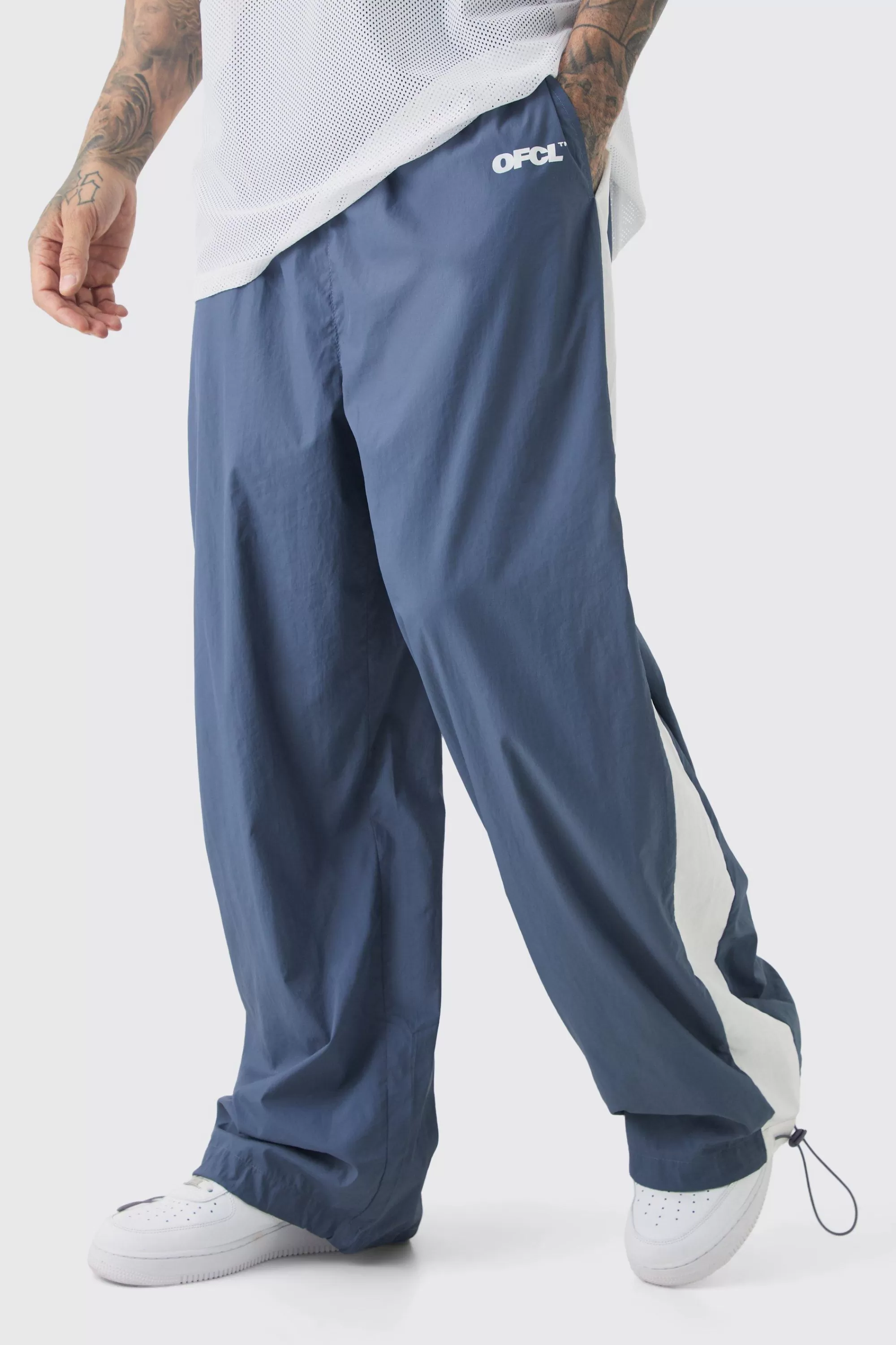 boohooMAN Tall Side Panel Track Pants In | UK