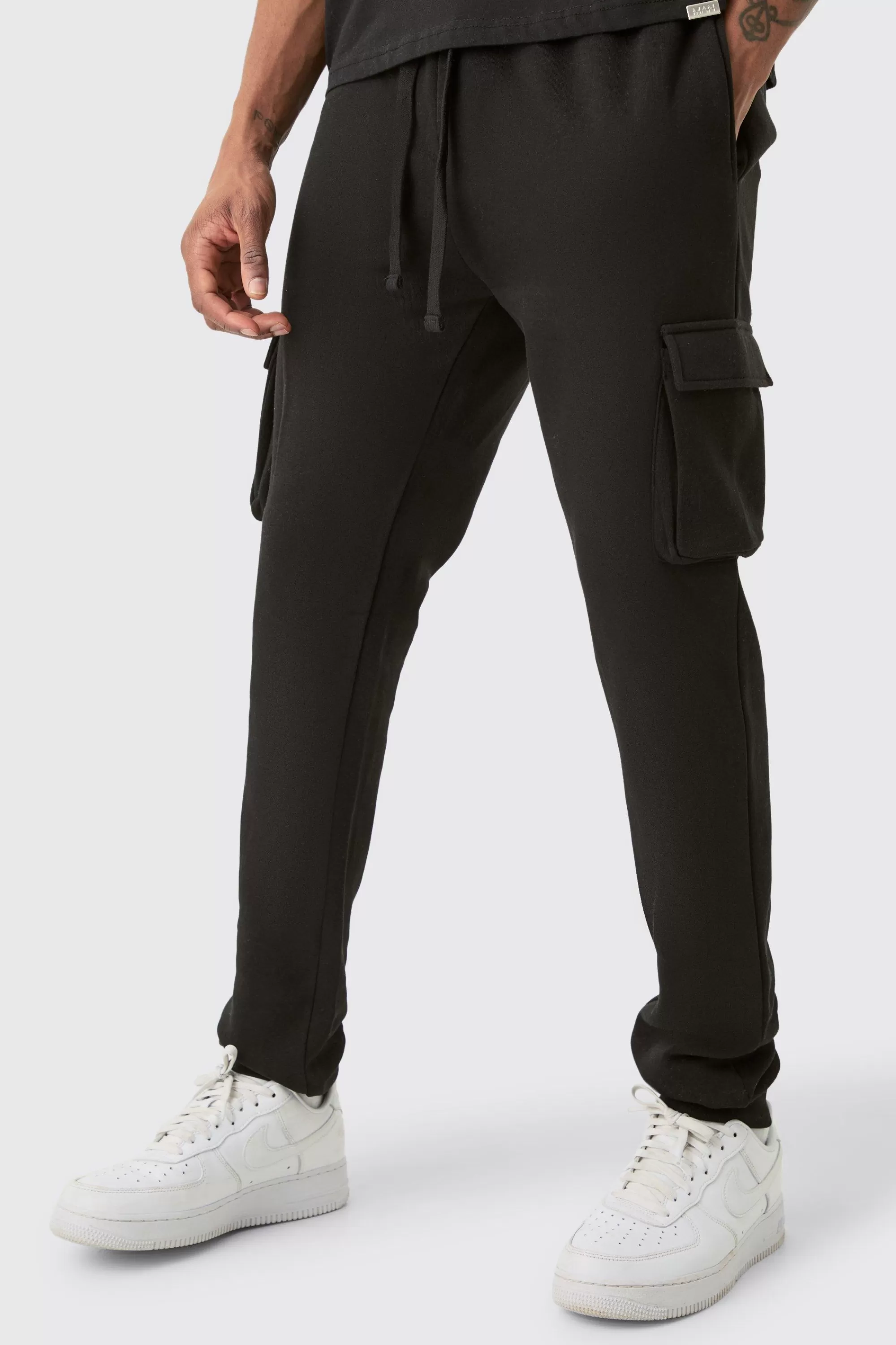 boohooMAN Tall Skinny Fit Cargo Jogger | UK