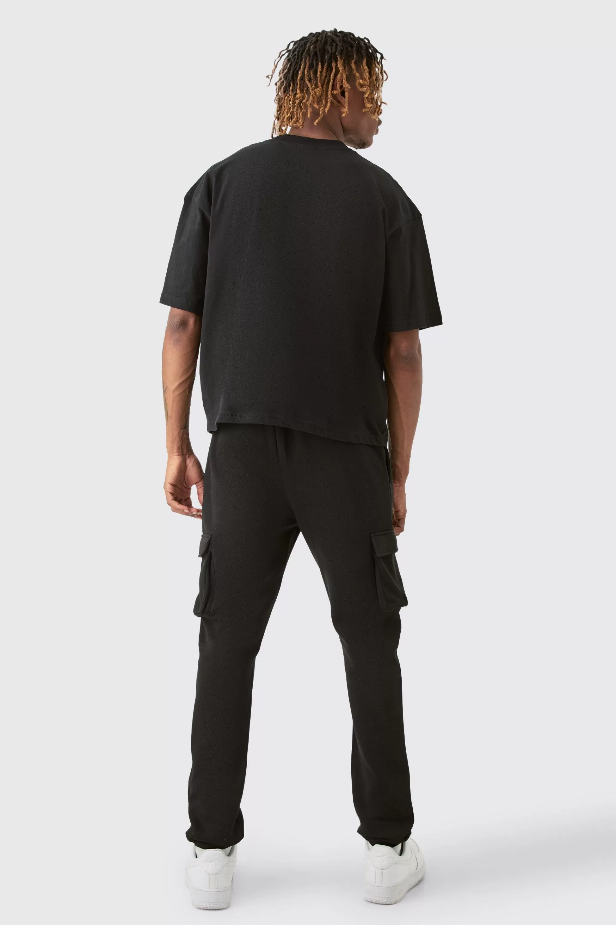 boohooMAN Tall Skinny Fit Cargo Jogger | UK