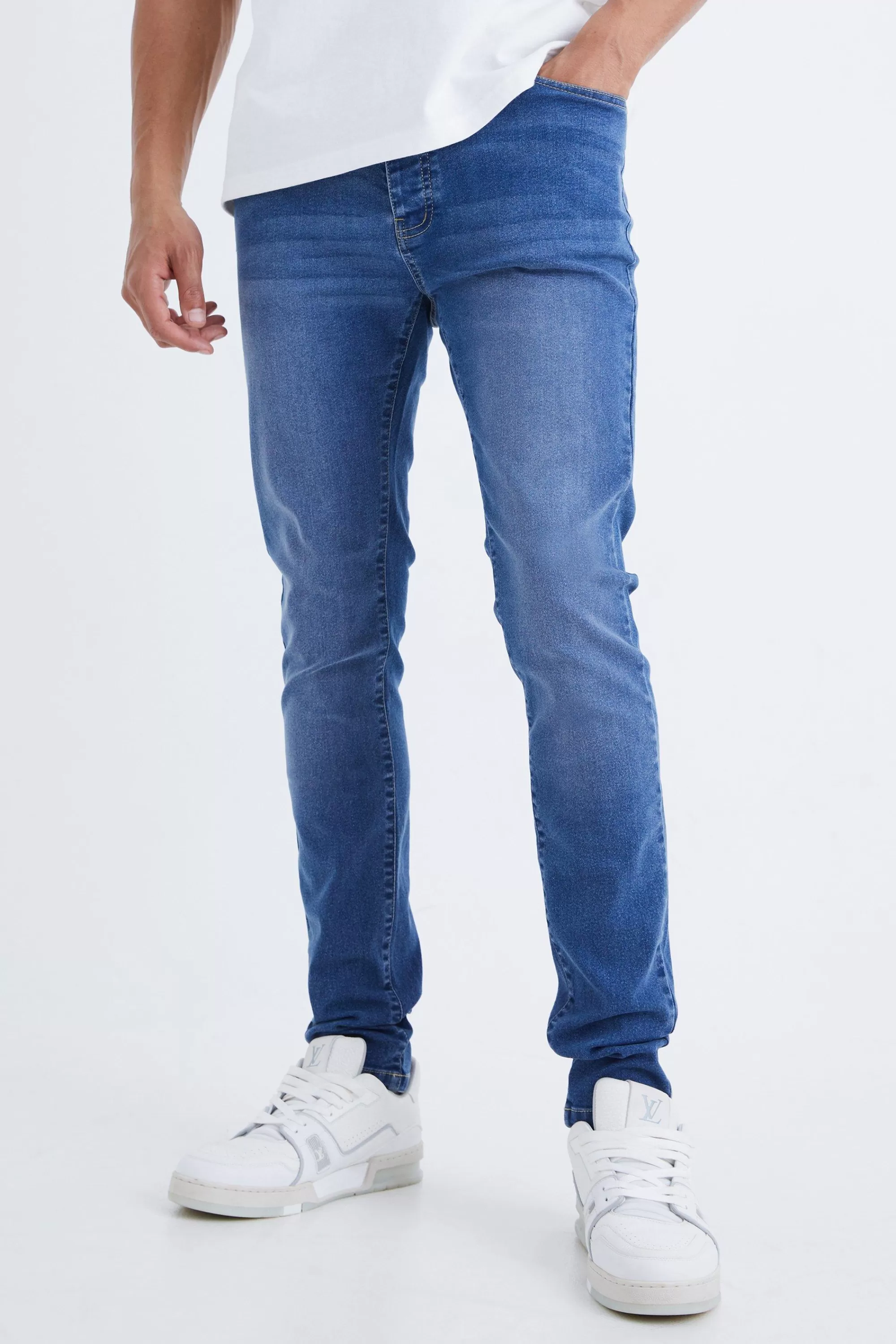 boohooMAN Tall Skinny Stretch Jean | UK
