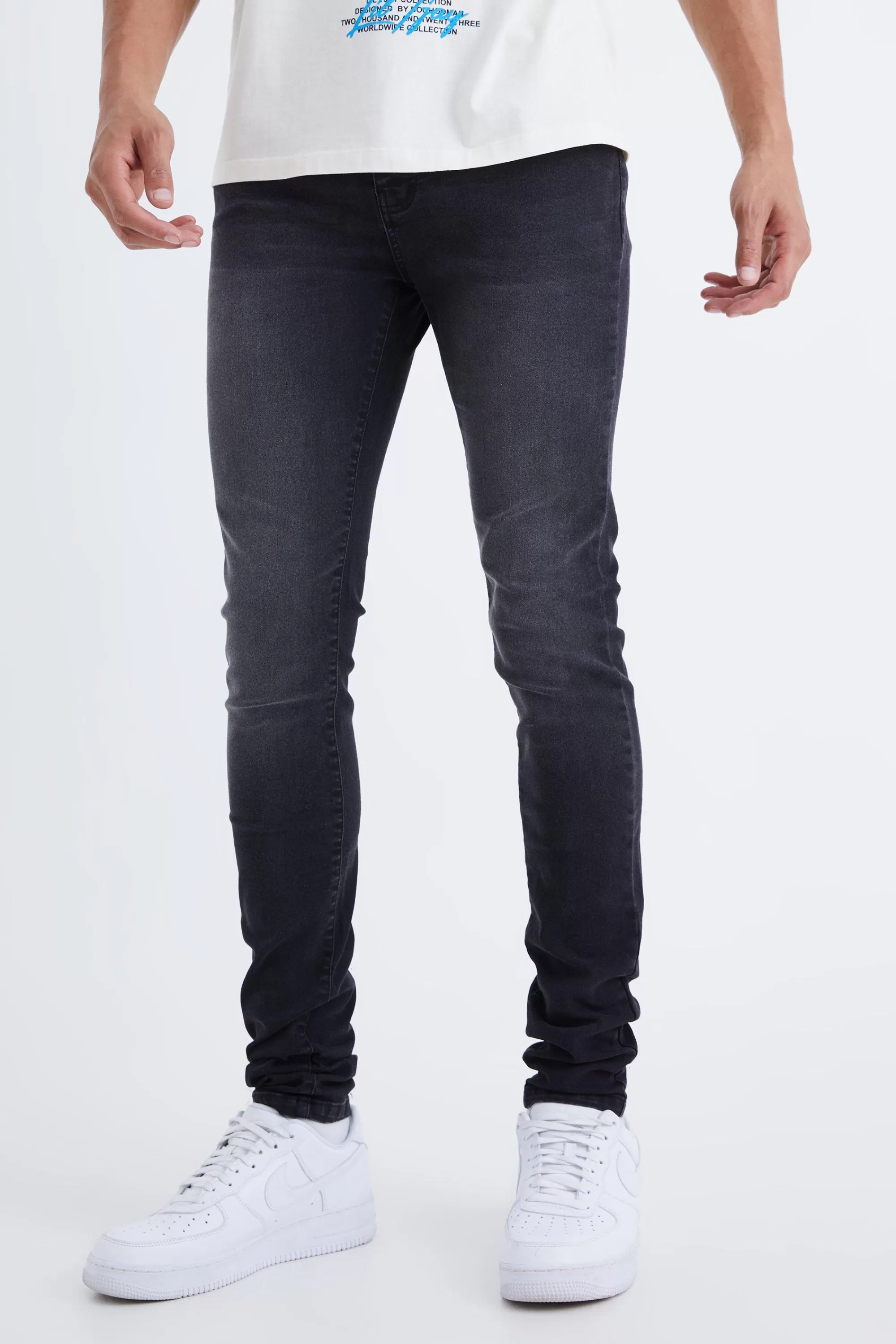 boohooMAN Tall Skinny Stretch Jean | UK