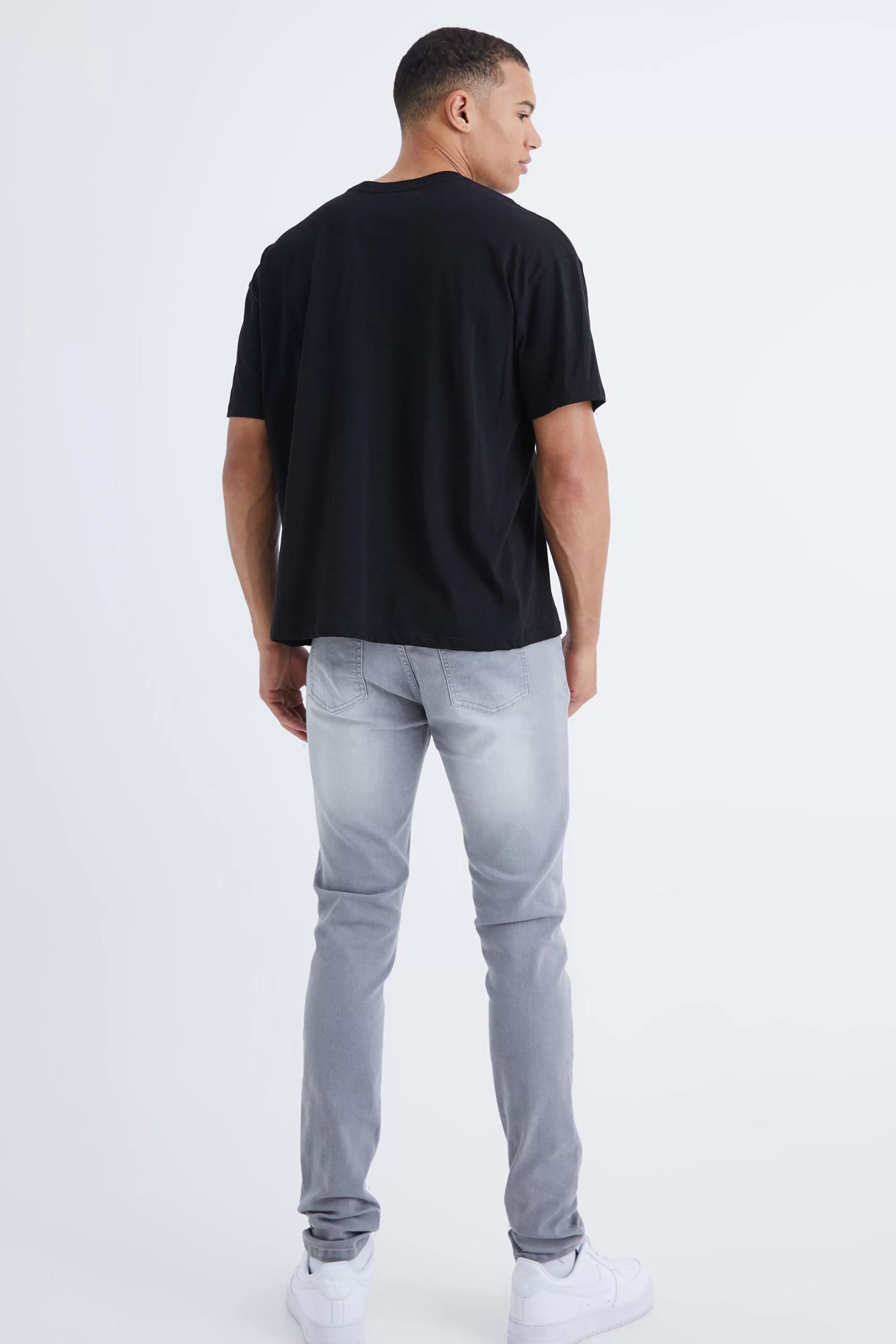 boohooMAN Tall Skinny Stretch Jean | UK