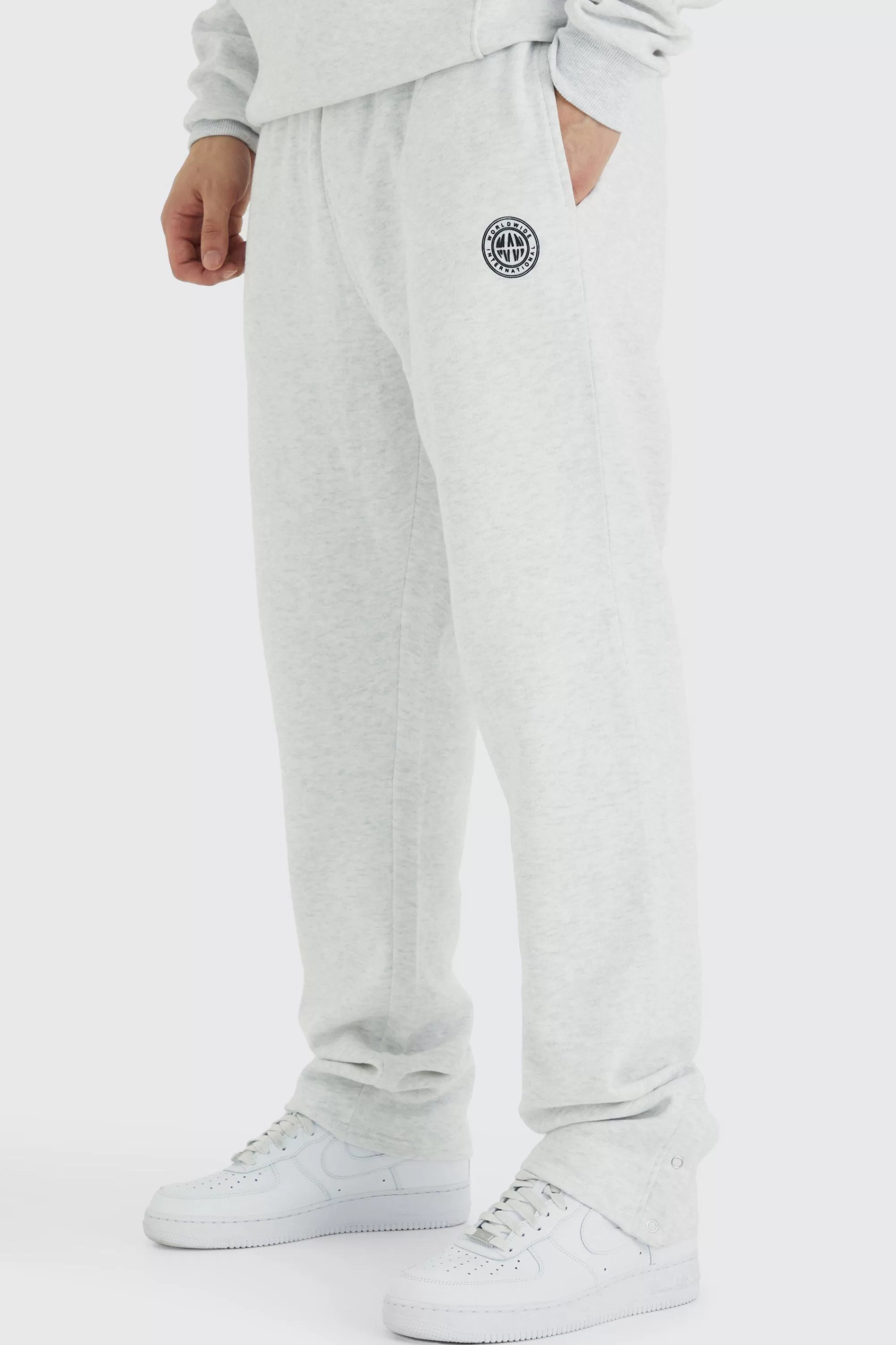 boohooMAN Tall Split Hem Man Jogger | UK