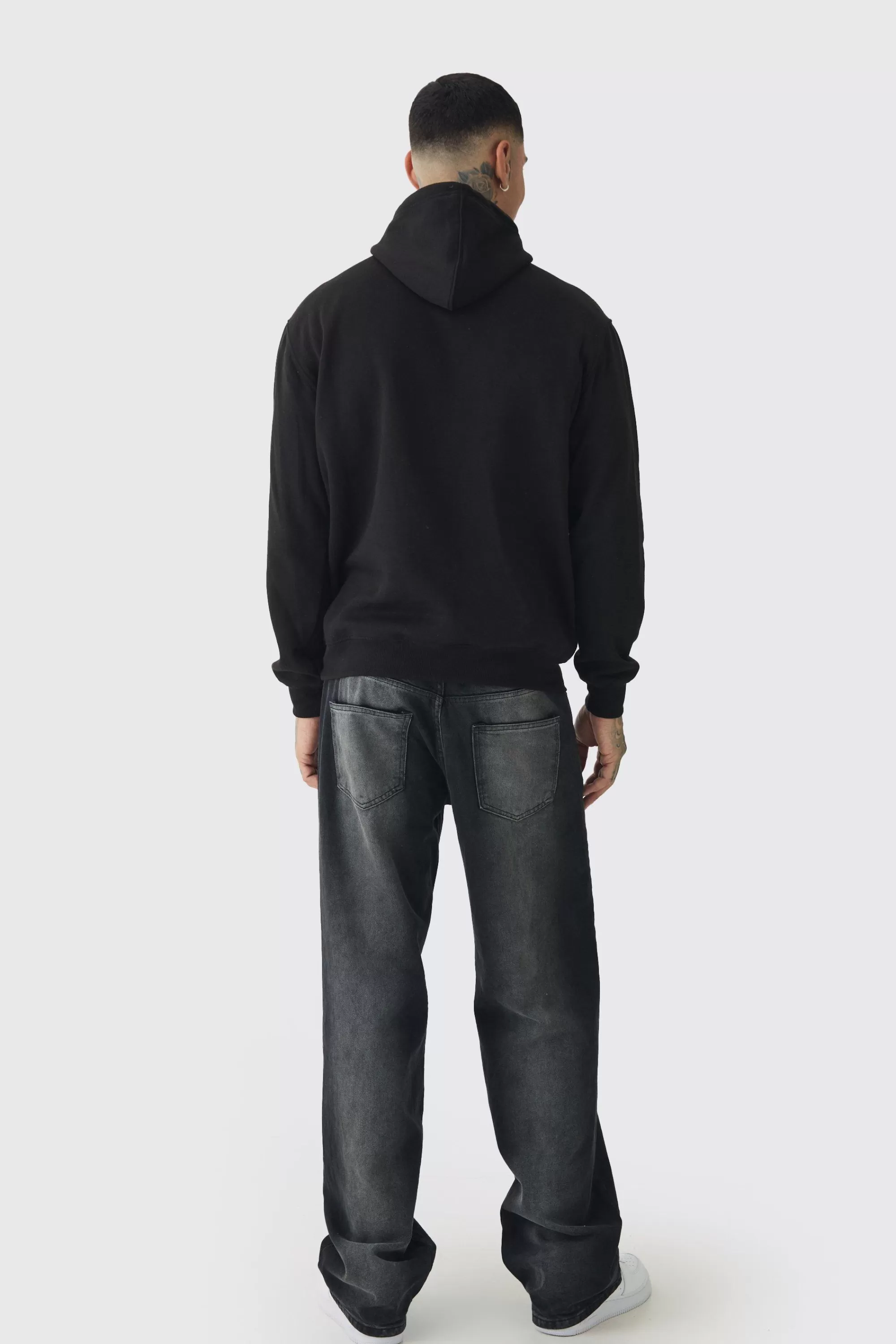 boohooMAN Tall Sports Club Varsity Oversized Hoodie | UK