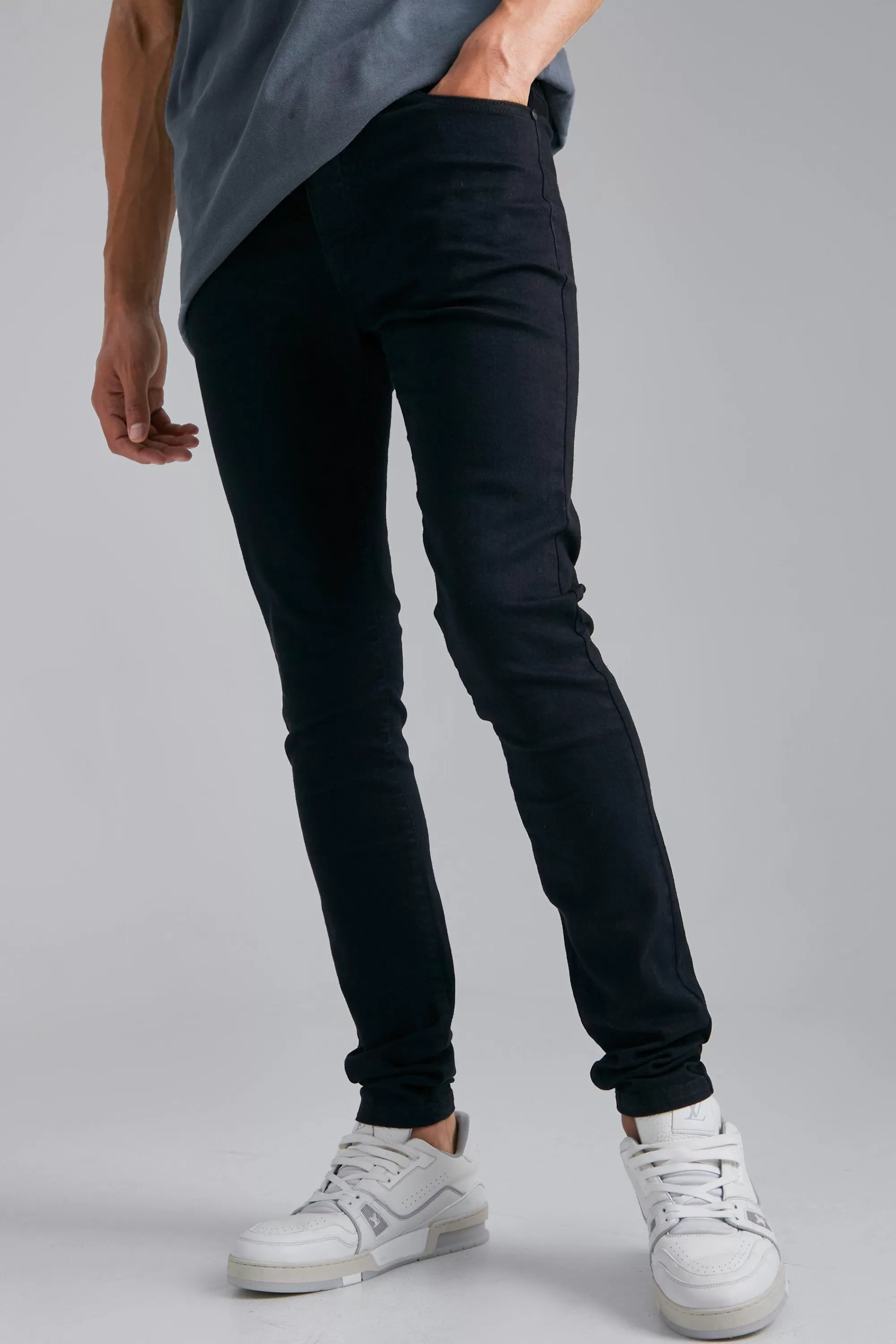boohooMAN Tall Stretch Skinny Fit Jeans | UK