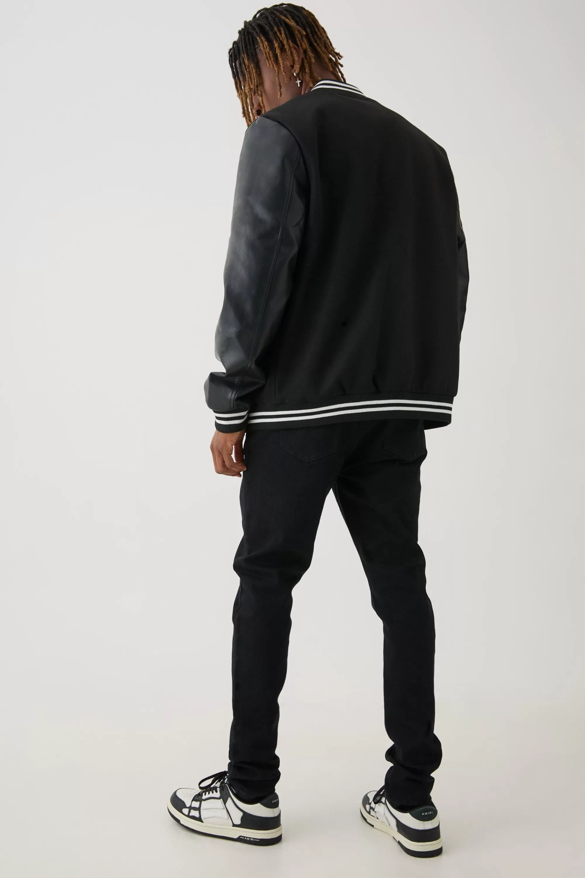 boohooMAN Tall Stretch Skinny Fit Jeans | UK