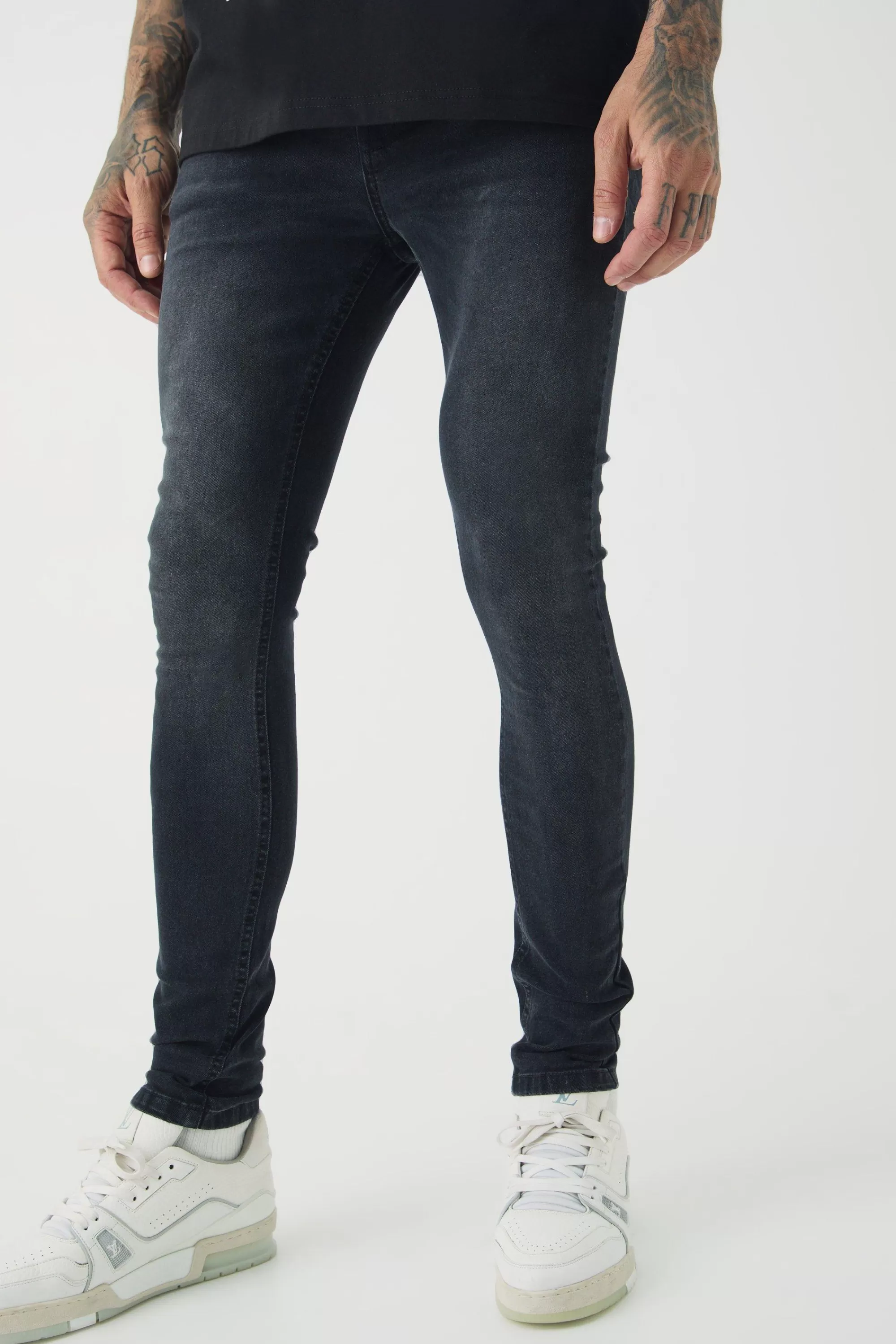 boohooMAN Tall Super Skinny Stretch Jean | UK