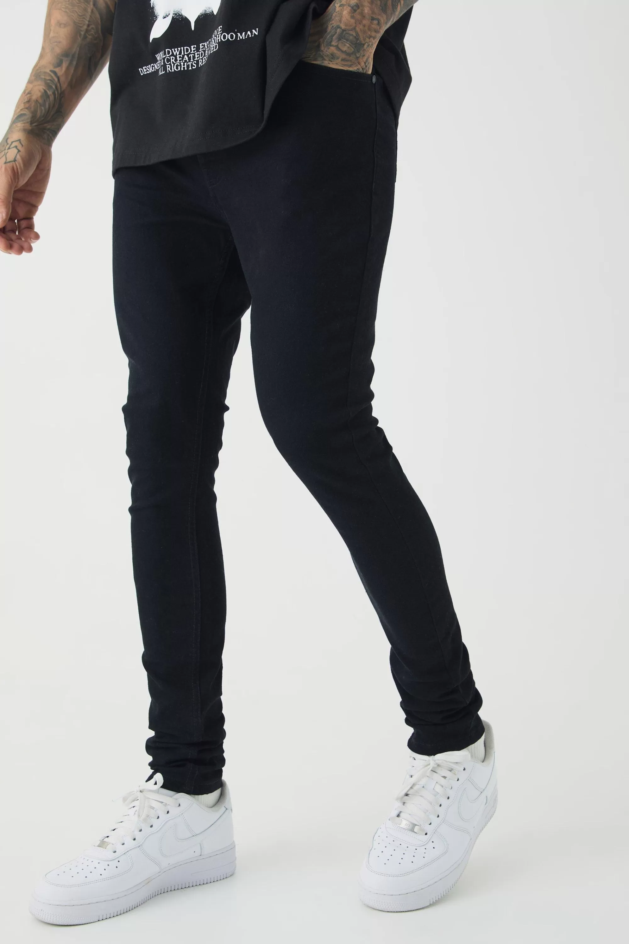 boohooMAN Tall Super Skinny Stretch Jean | UK