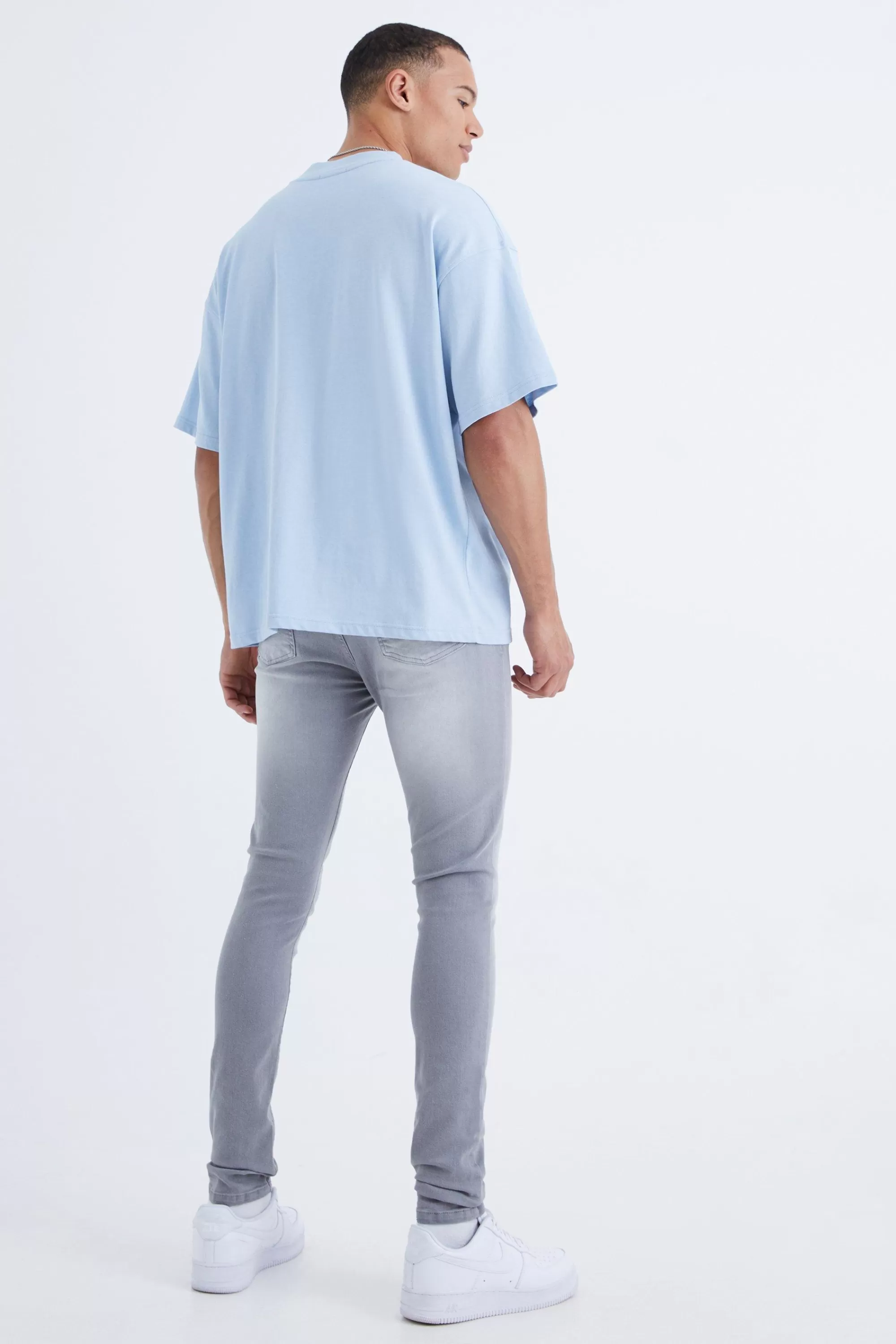 boohooMAN Tall Super Skinny Stretch Jean | UK