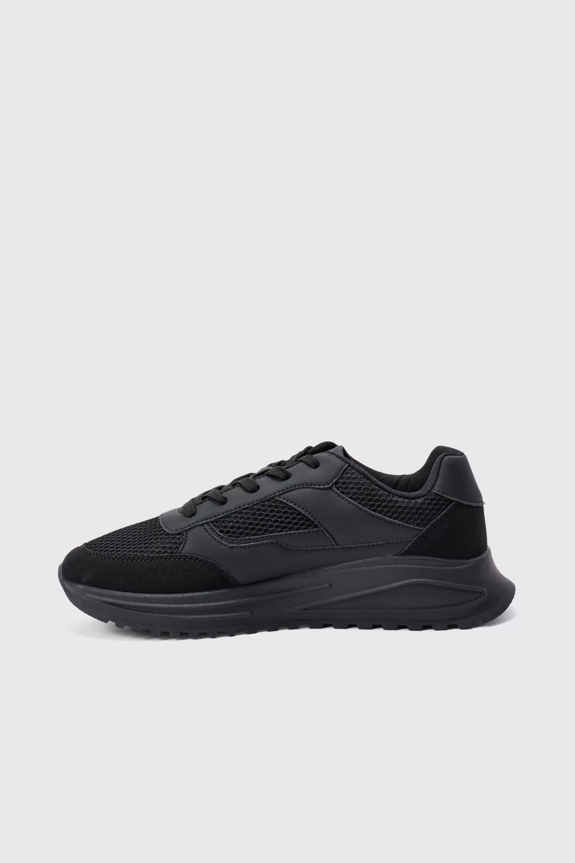 boohooMAN Tech Mesh Runner Trainer | UK