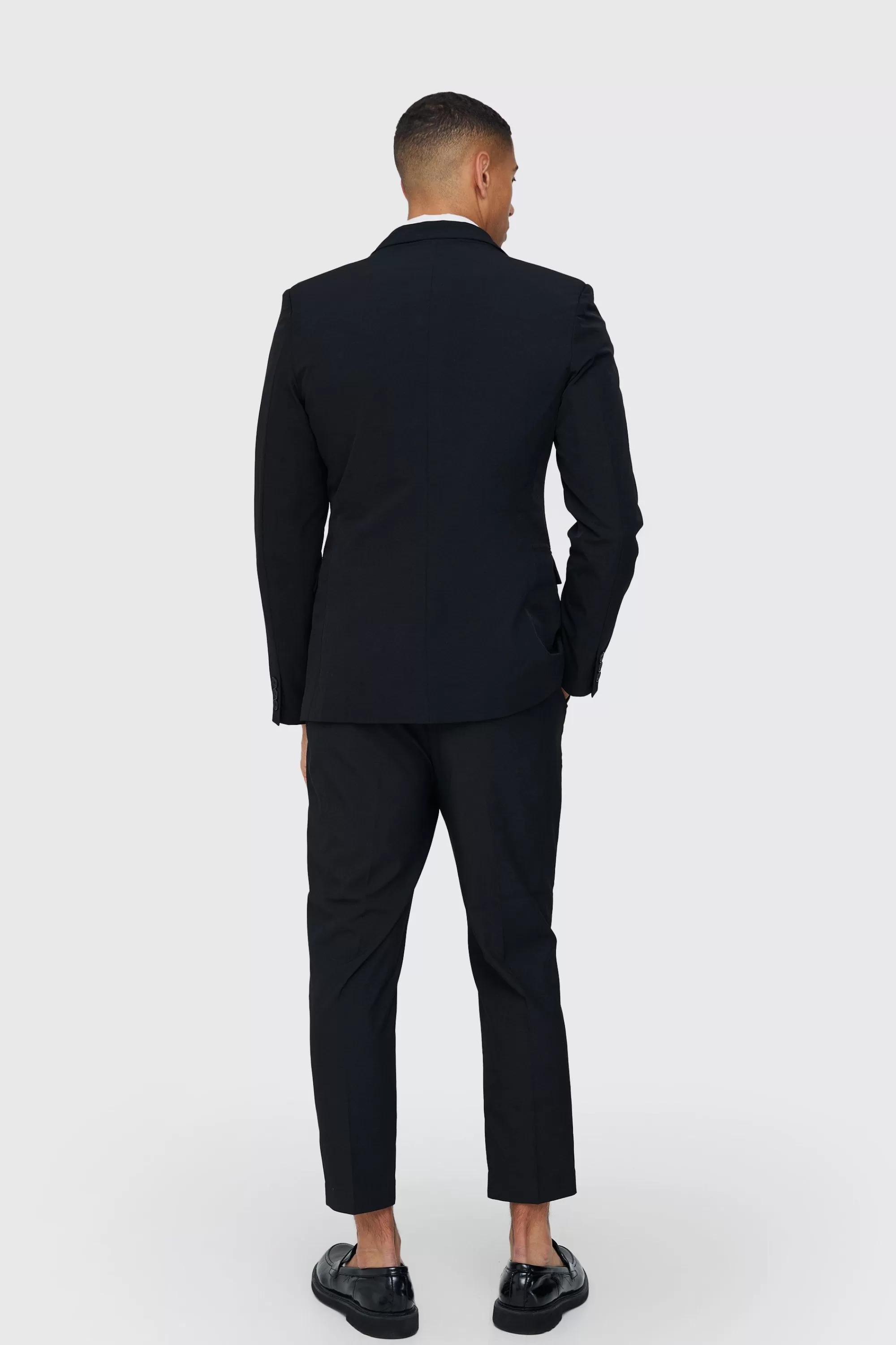 boohooMAN Technical Stretch Slim Fit Blazer | UK