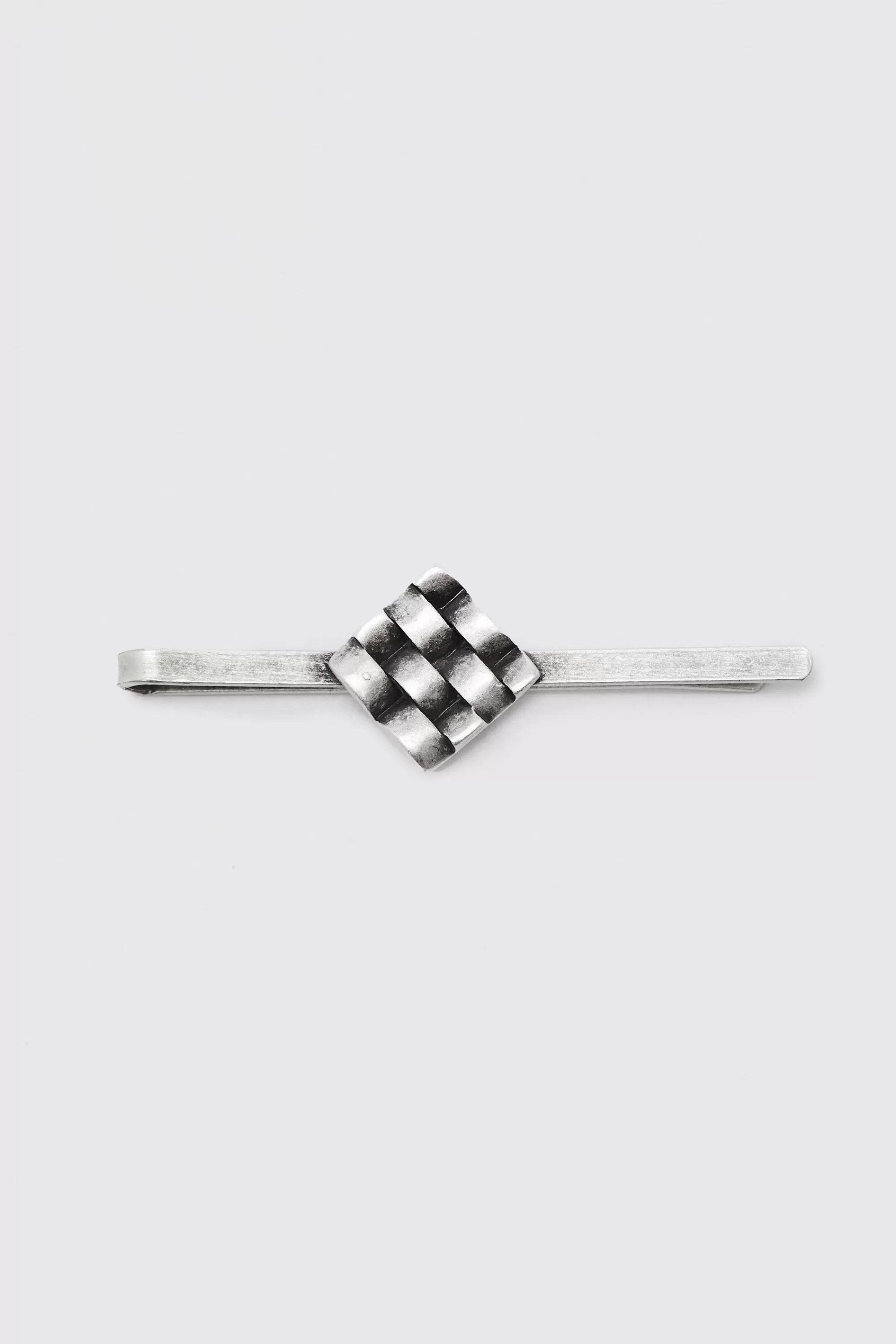 boohooMAN Texture Square Tie Bar | UK
