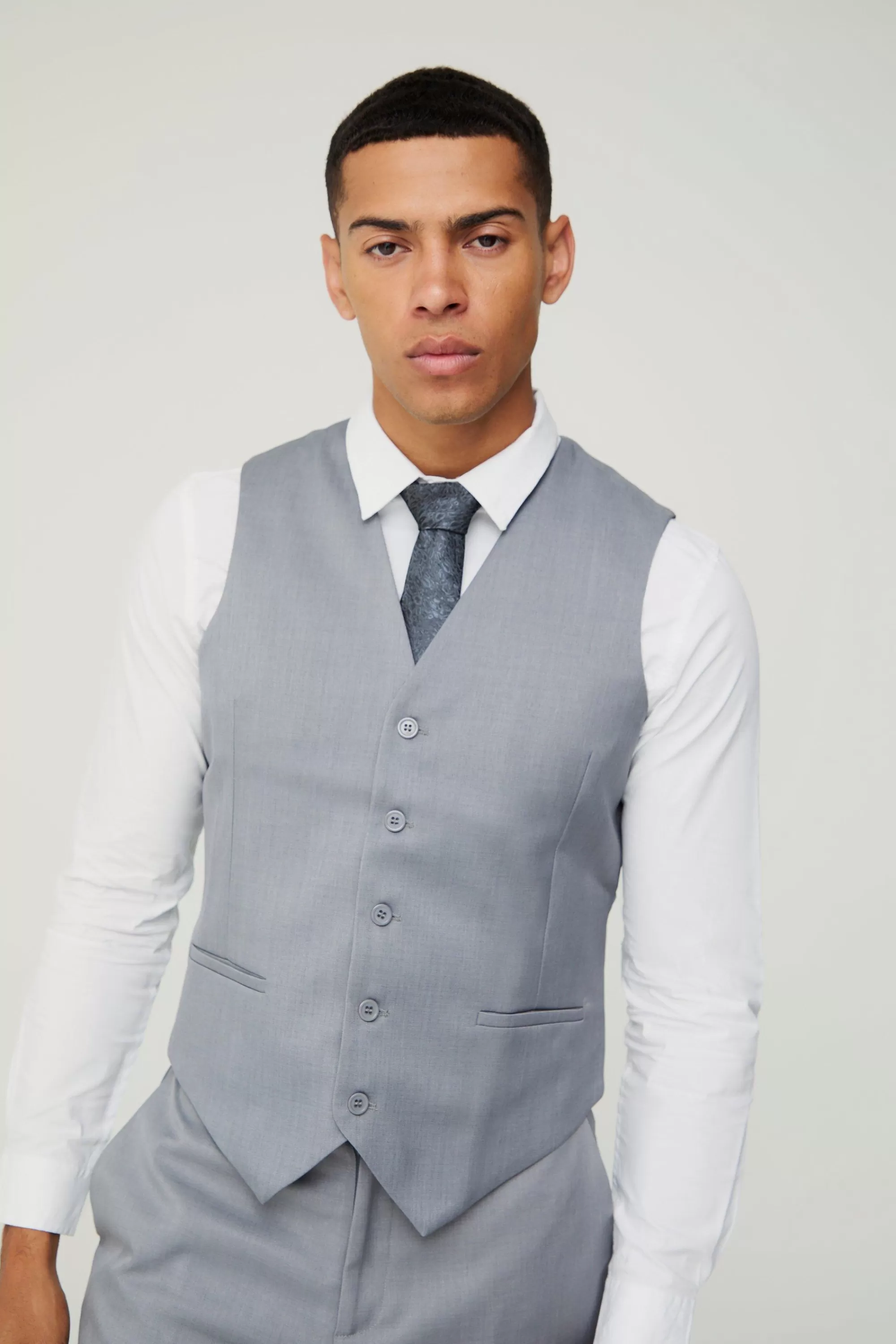 boohooMAN Textured Waistcoat | UK