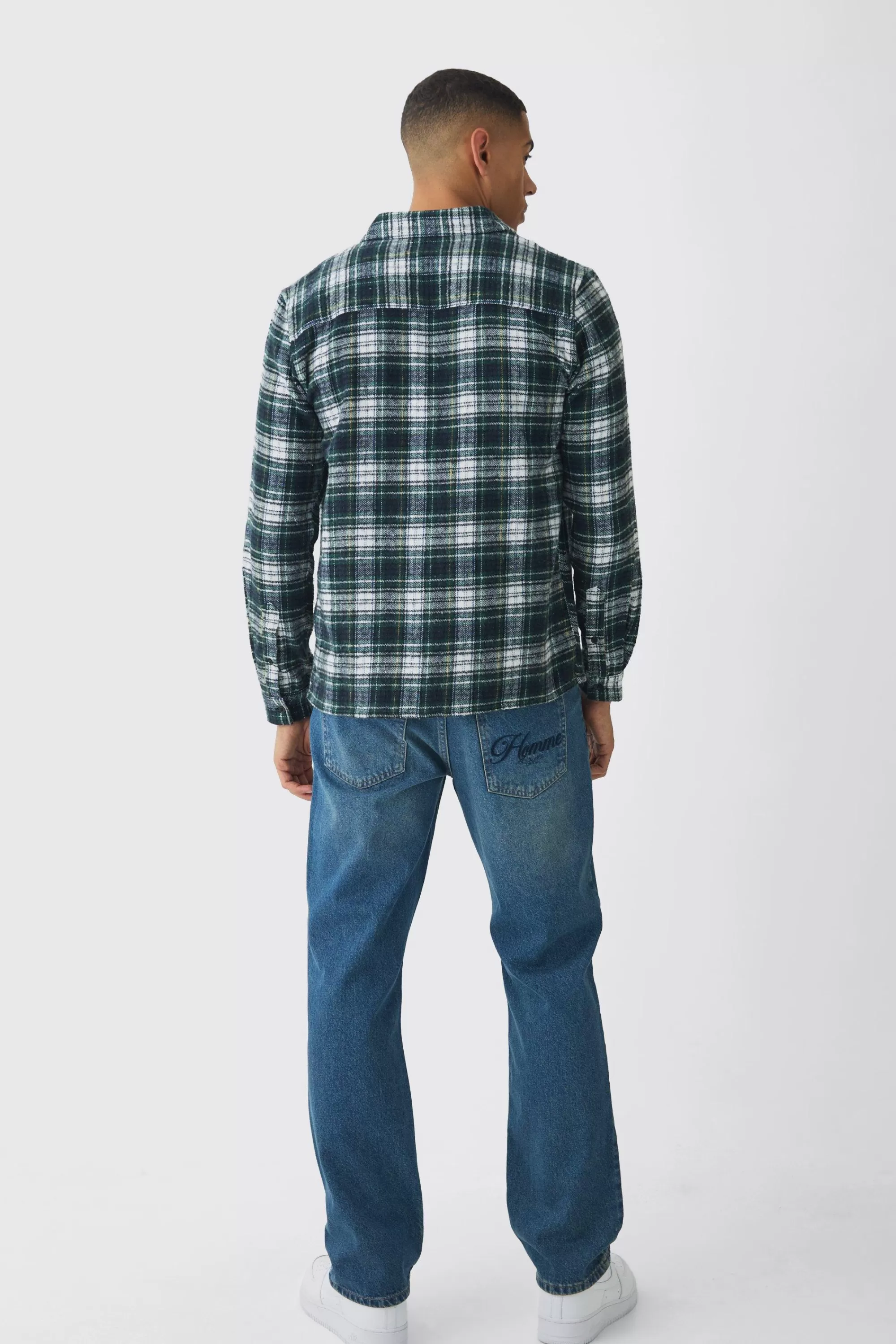 boohooMAN Tonal Embroidered Set | UK