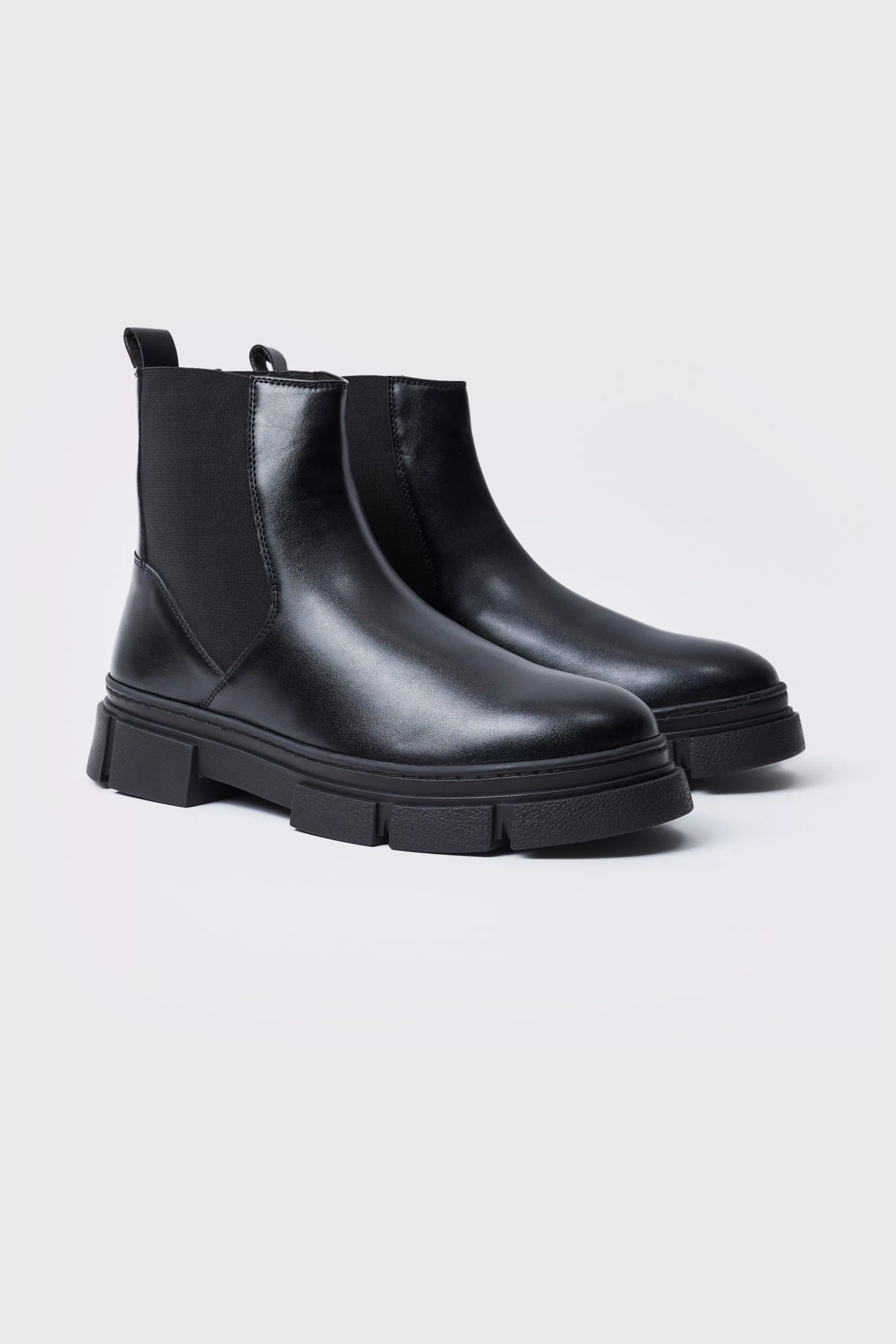 boohooMAN Track Sole Chelsea Boot | UK