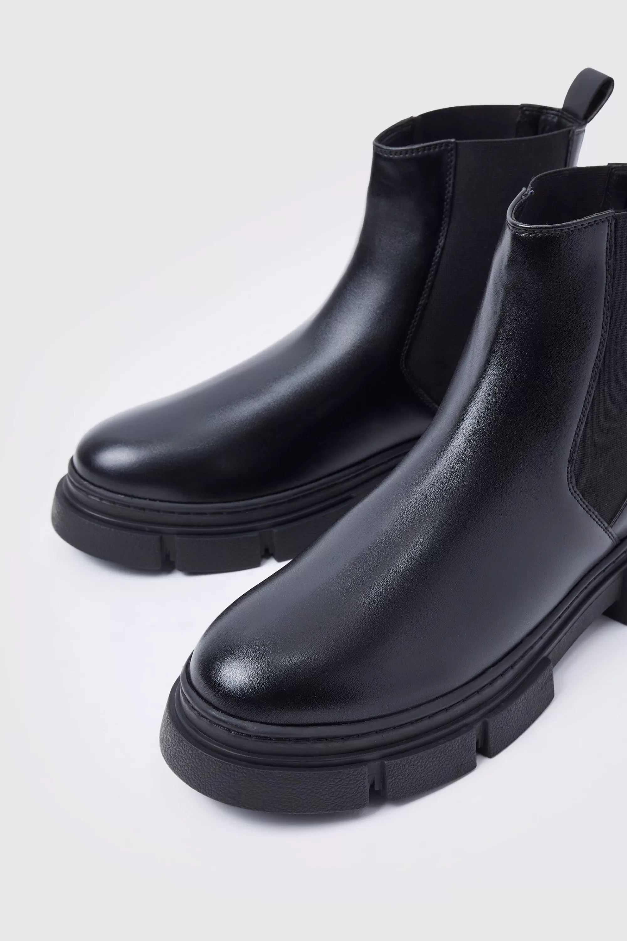 boohooMAN Track Sole Chelsea Boot | UK