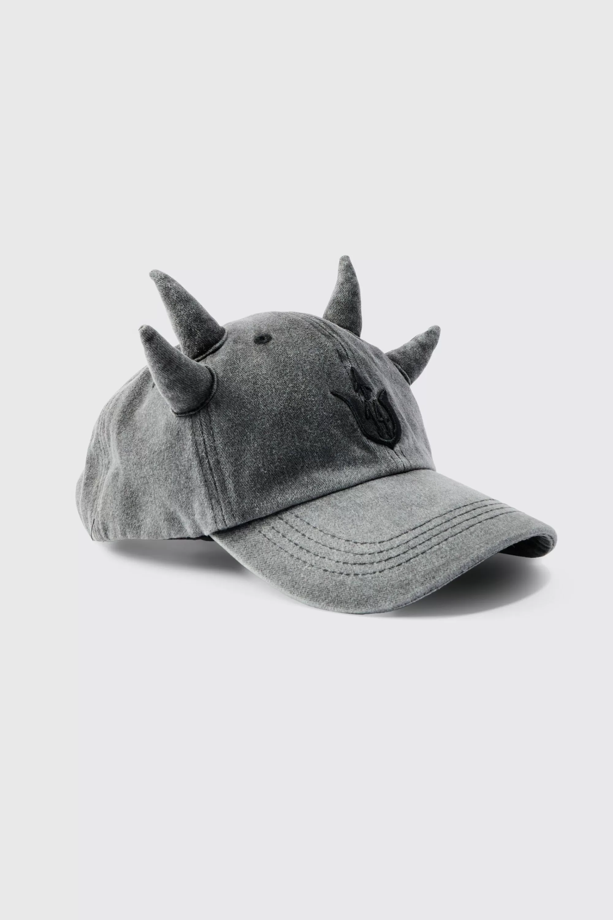 boohooMAN Trippie Redd Graphic Double Horn Cap In | UK