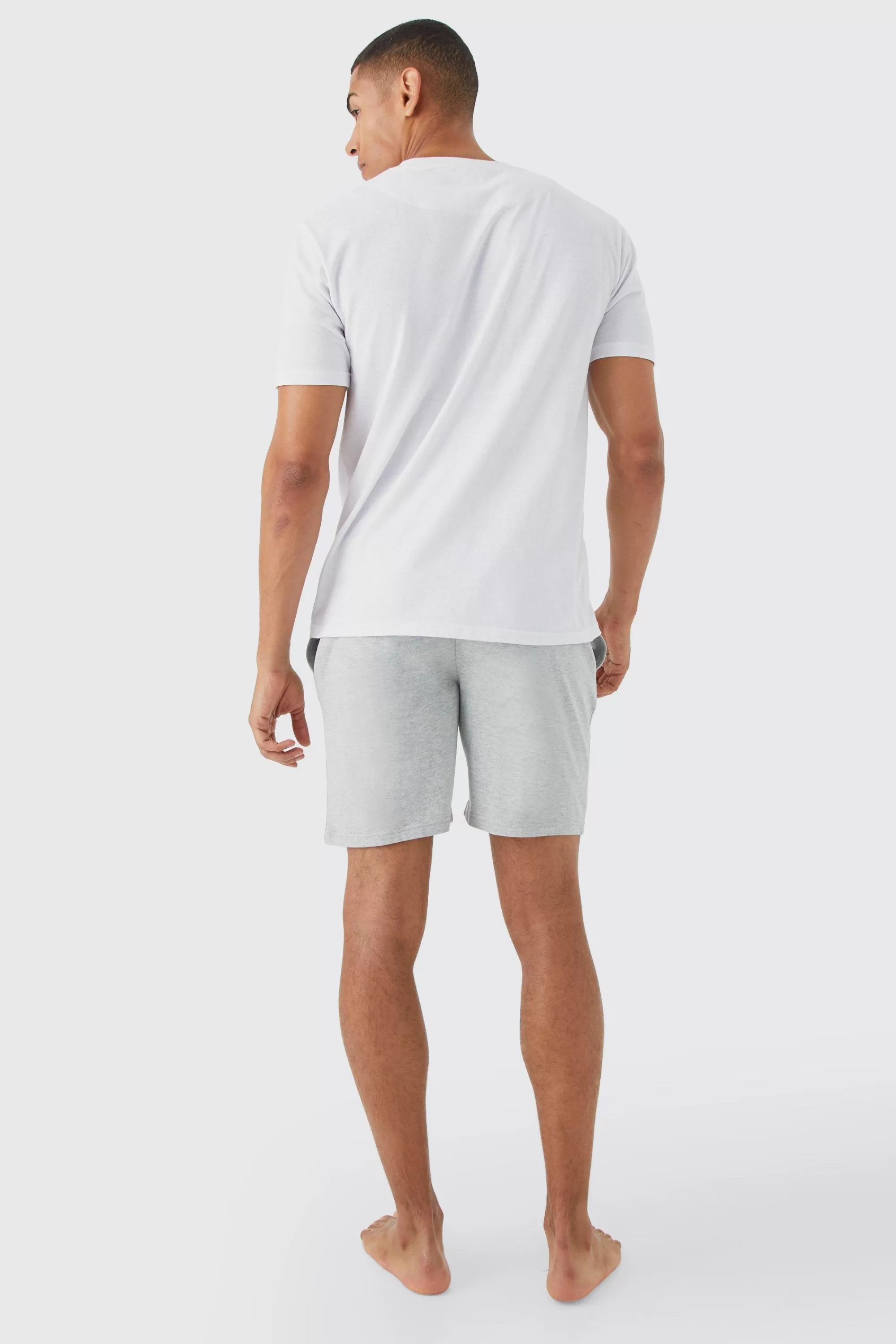 boohooMAN T-shirt & Short Lounge Set | UK