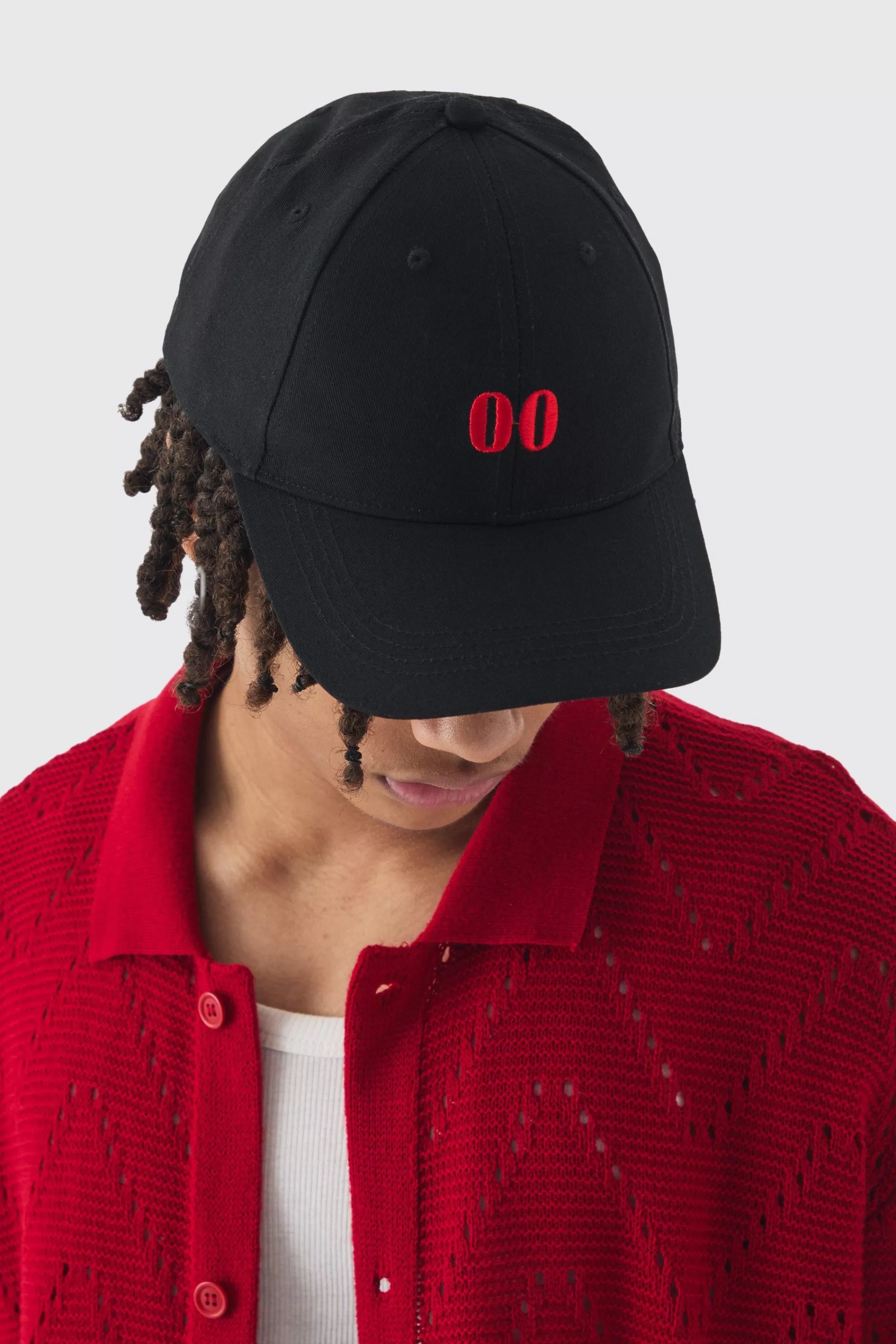boohooMAN Twill Embroidered Cap In | UK