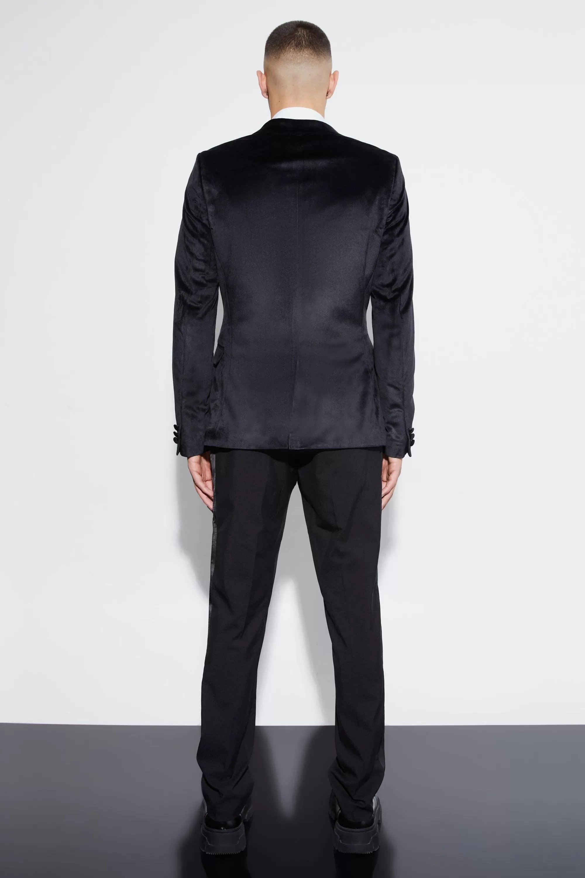 boohooMAN Velour Suit | UK