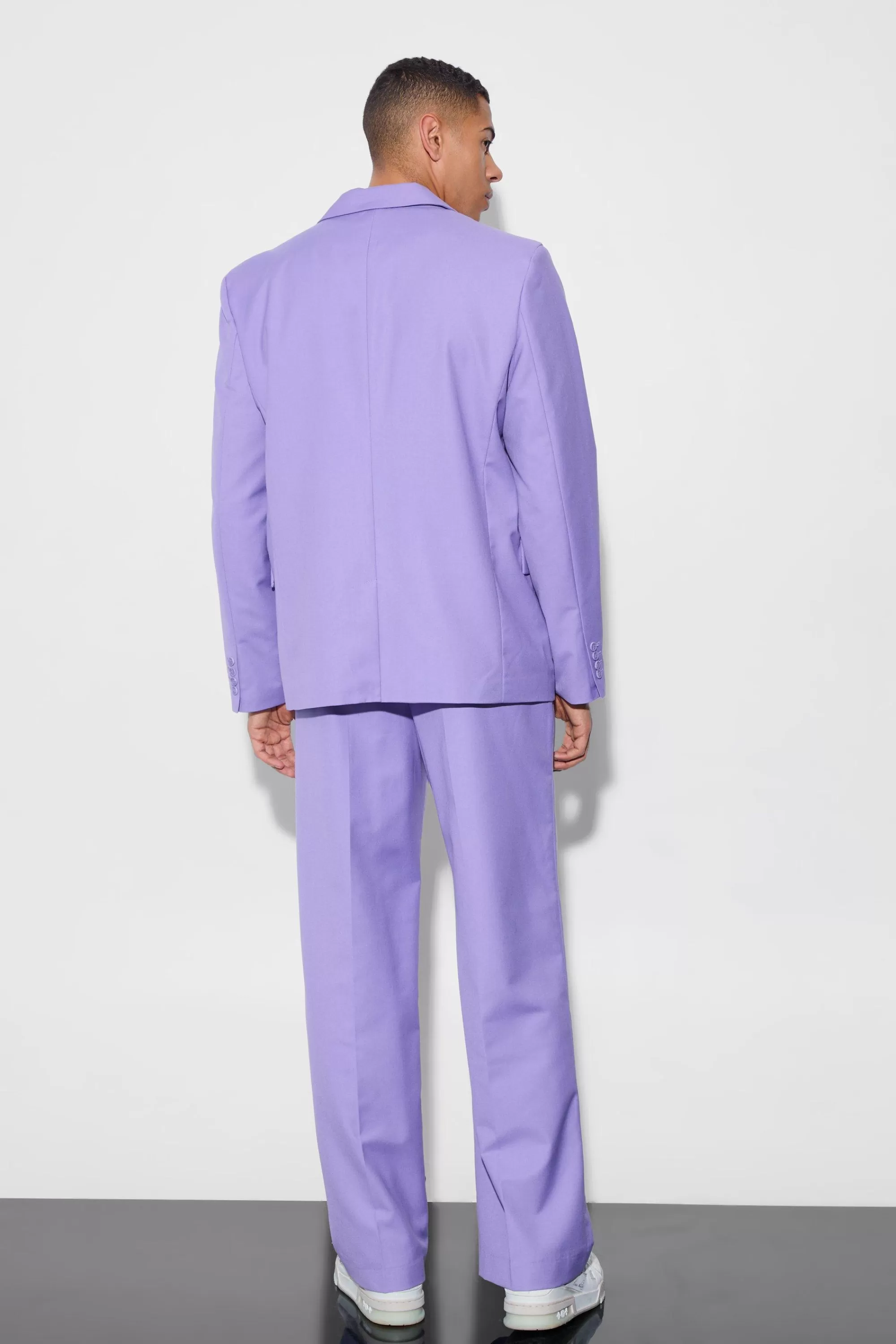 boohooMAN Wide Fit Suit Trousers | UK