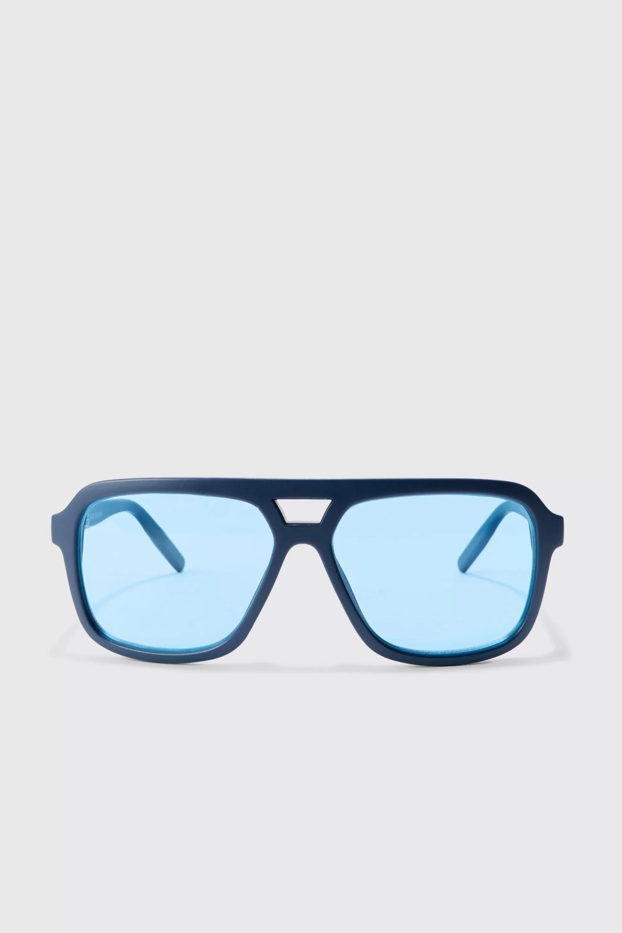 boohooMAN Wrap Aviator Sunglasses In | UK