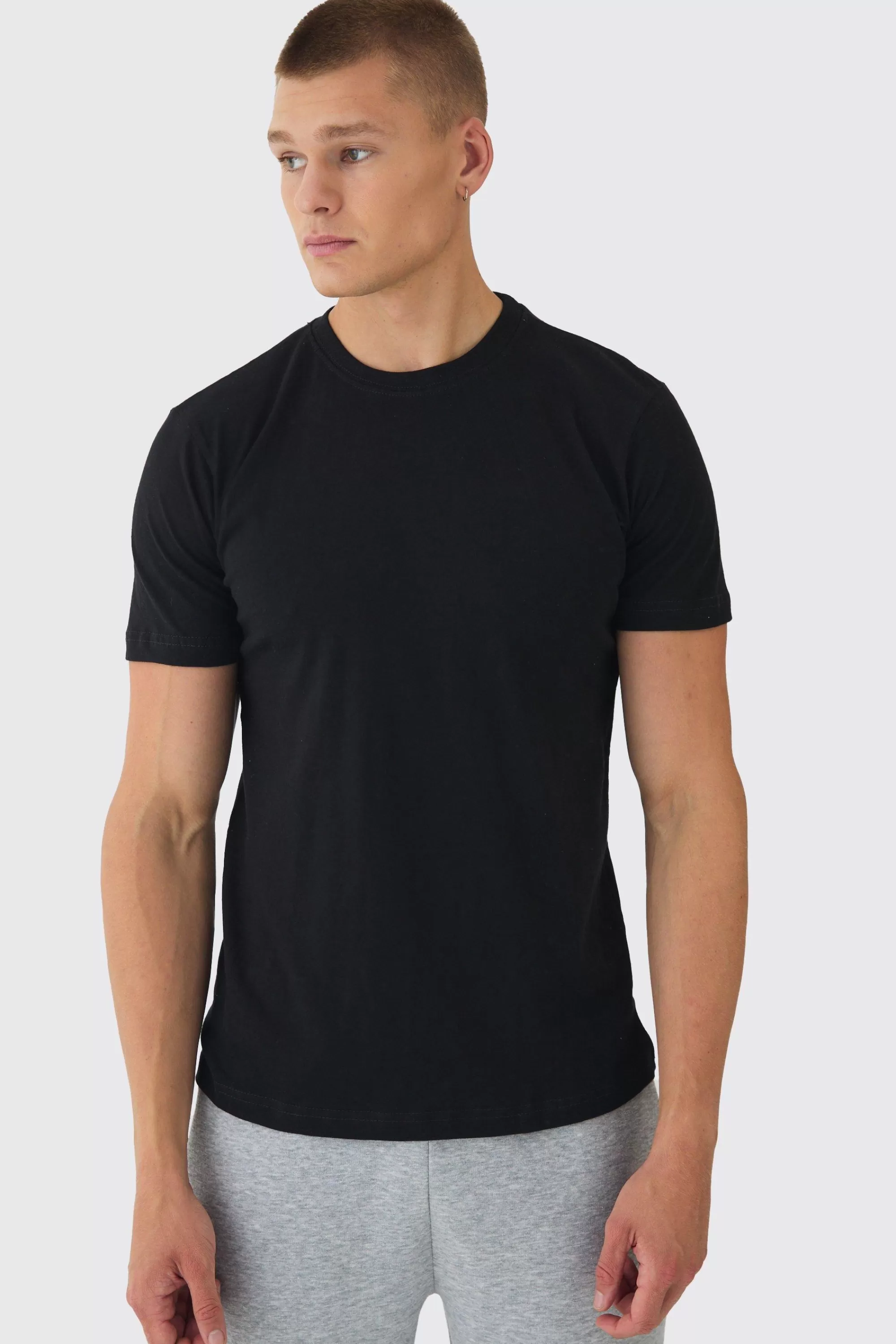 boohooMAN 3 Pack Slim Fit T-shirt | UK multi Hot