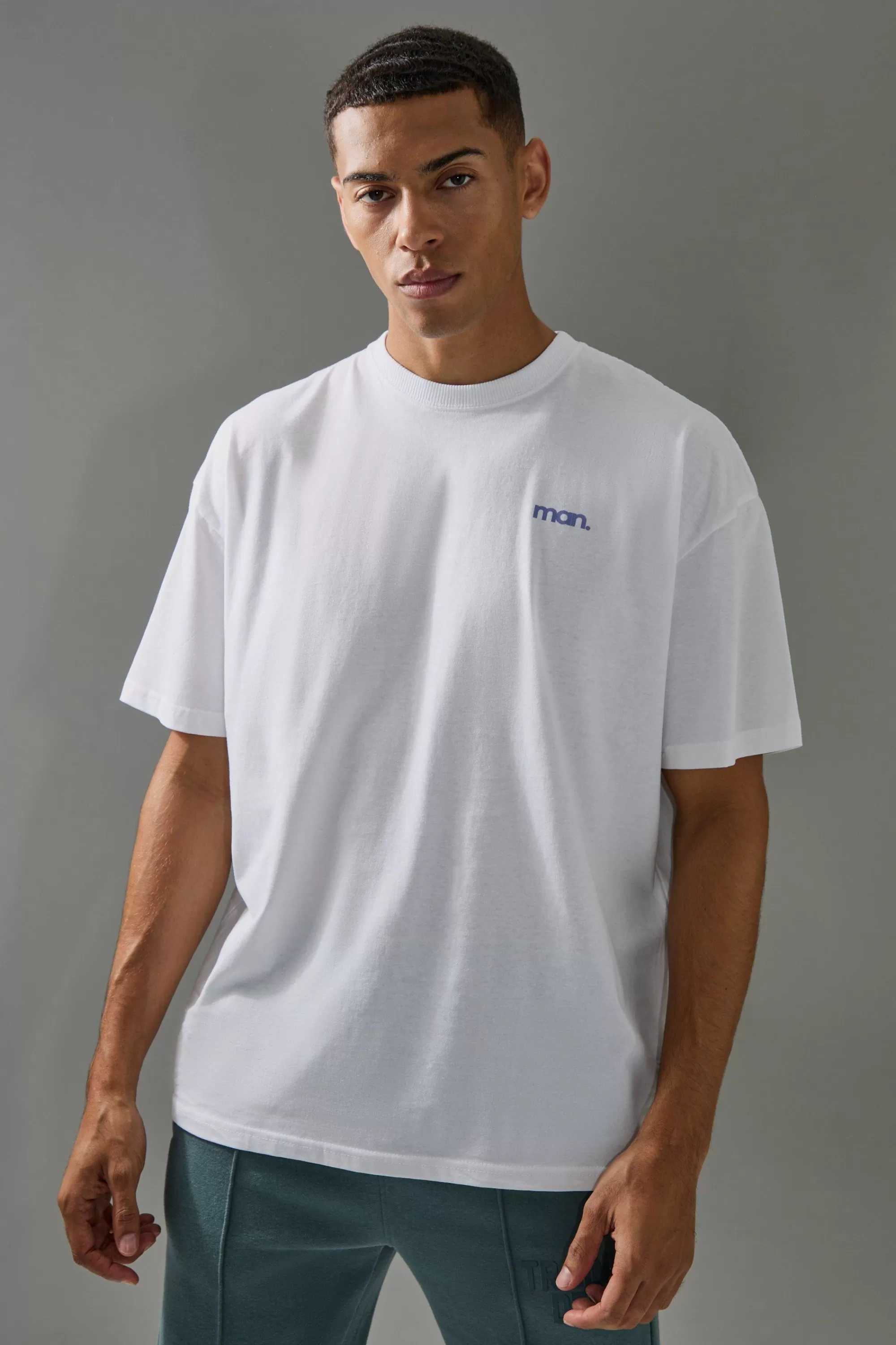boohooMAN Active Oversized Padel Club Graphic T-shirt | UK white Cheap