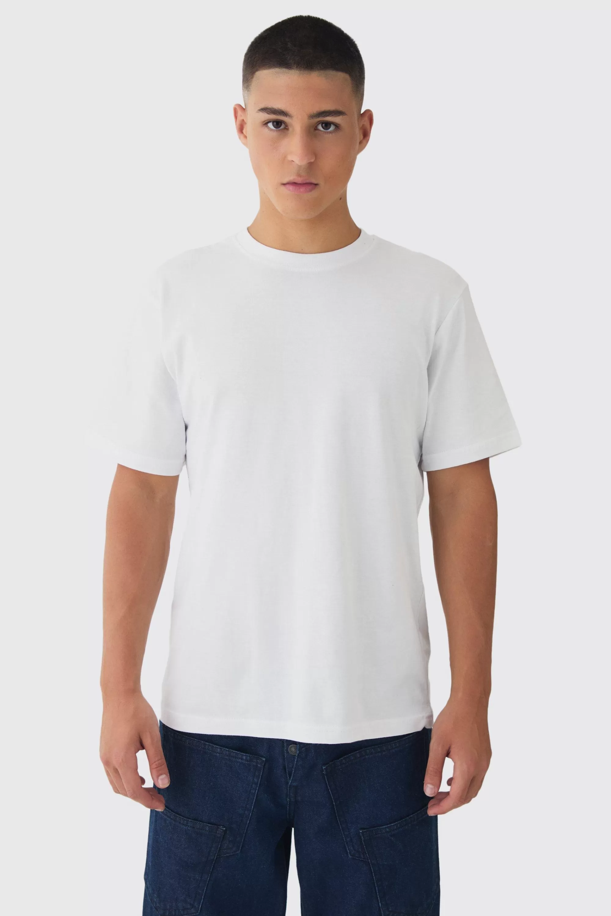 boohooMAN Basic Crew Neck T-shirt | UK white Discount