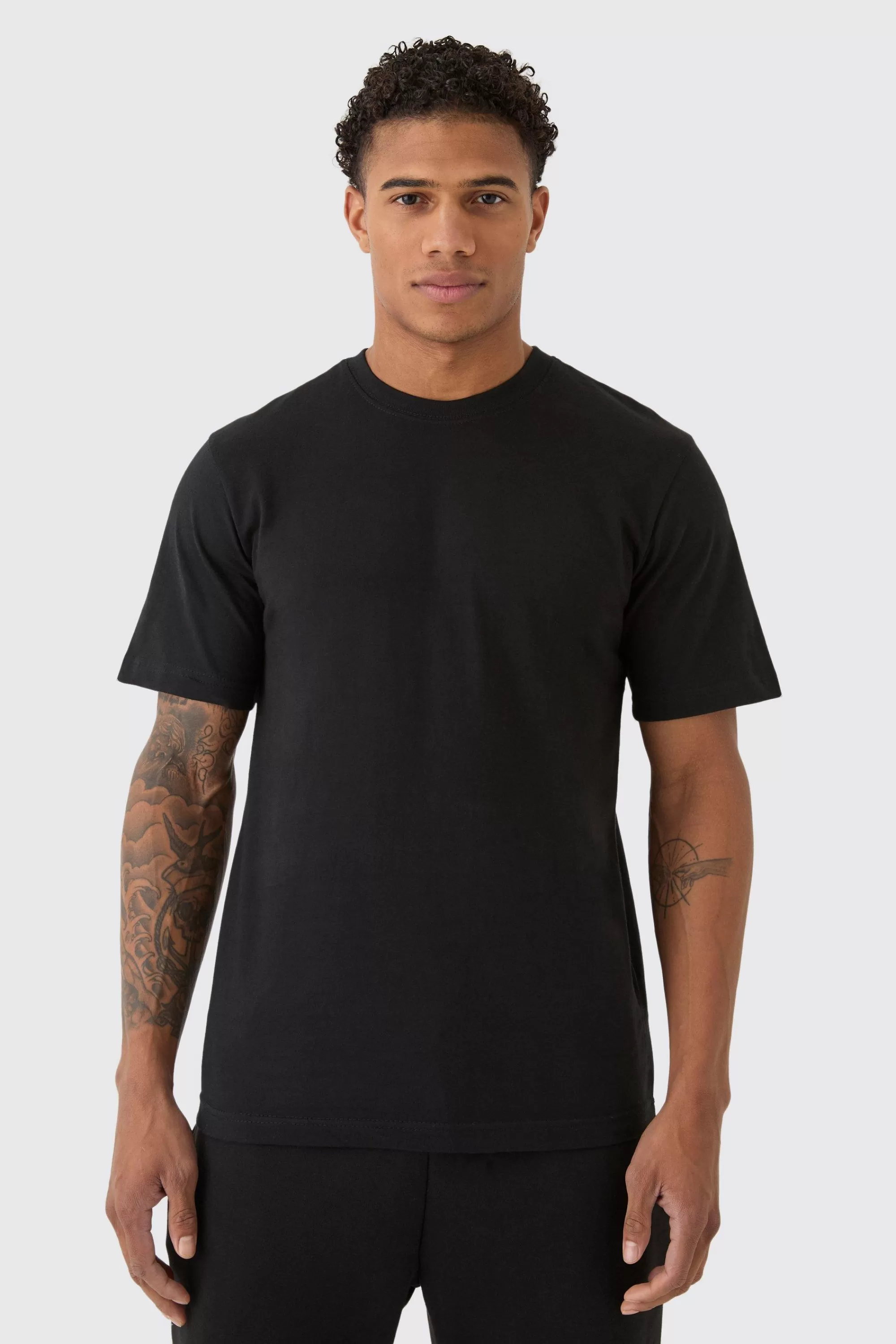 boohooMAN Basic Crew Neck T-shirt | UK black Best Sale