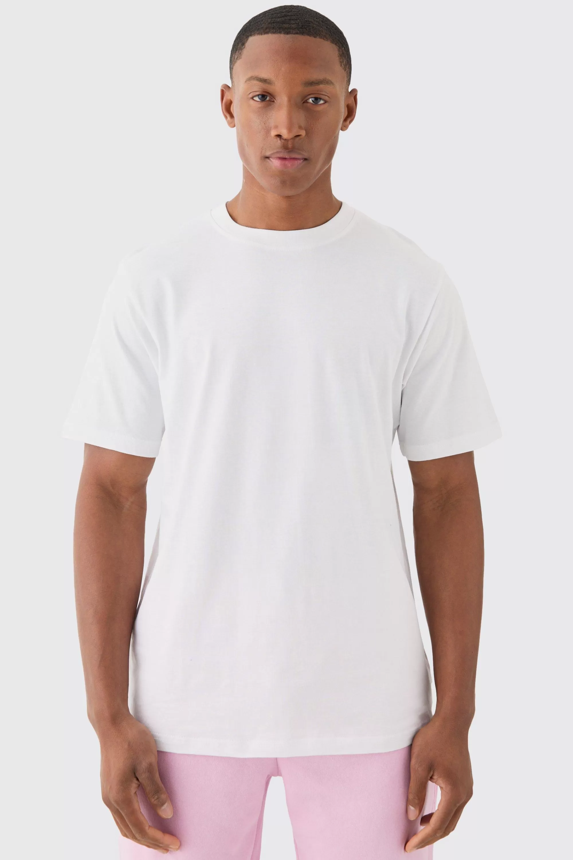 boohooMAN Basic Crew Neck T-shirt | UK white Clearance