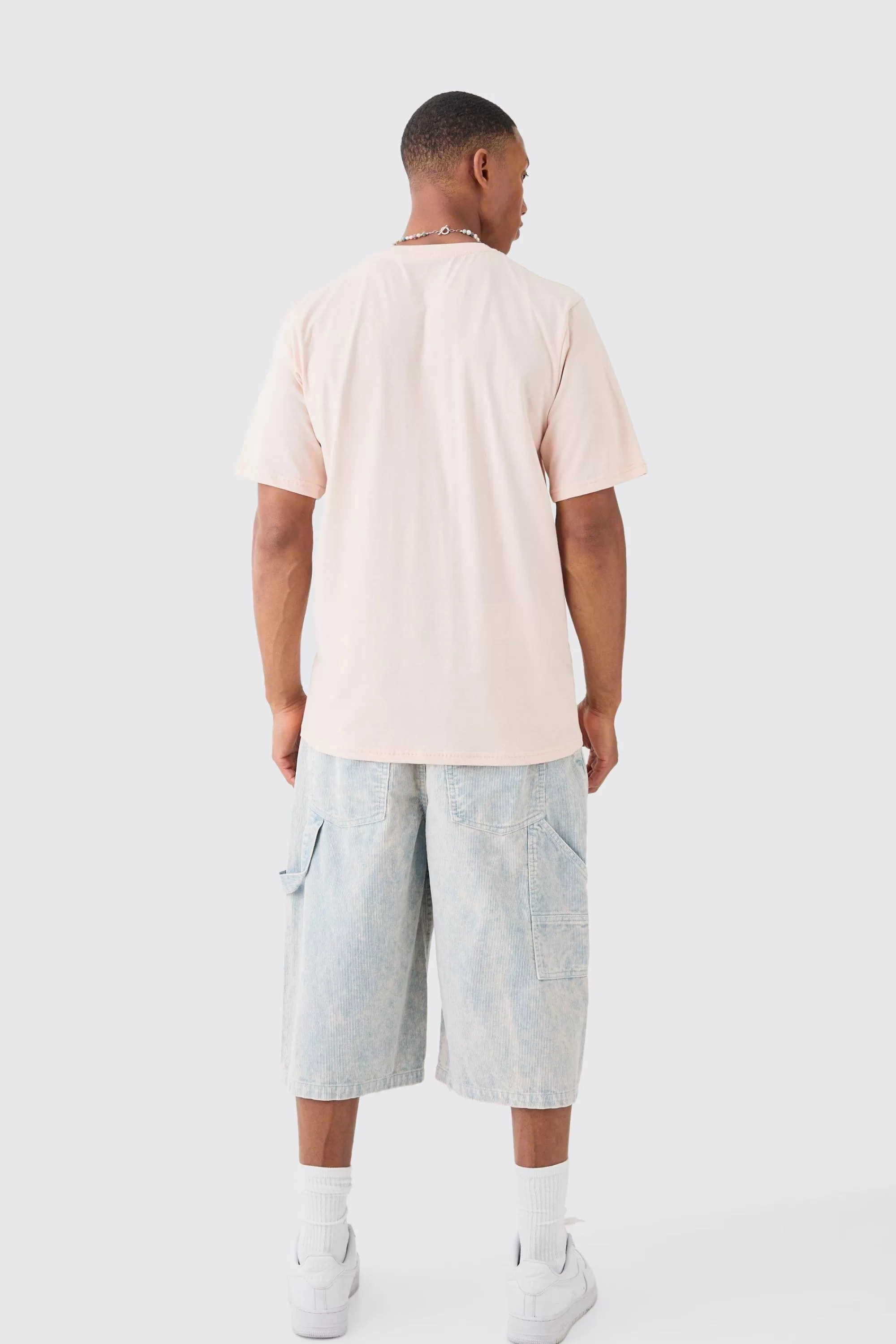 boohooMAN Basic Crew Neck T-shirt | UK pastel pink New