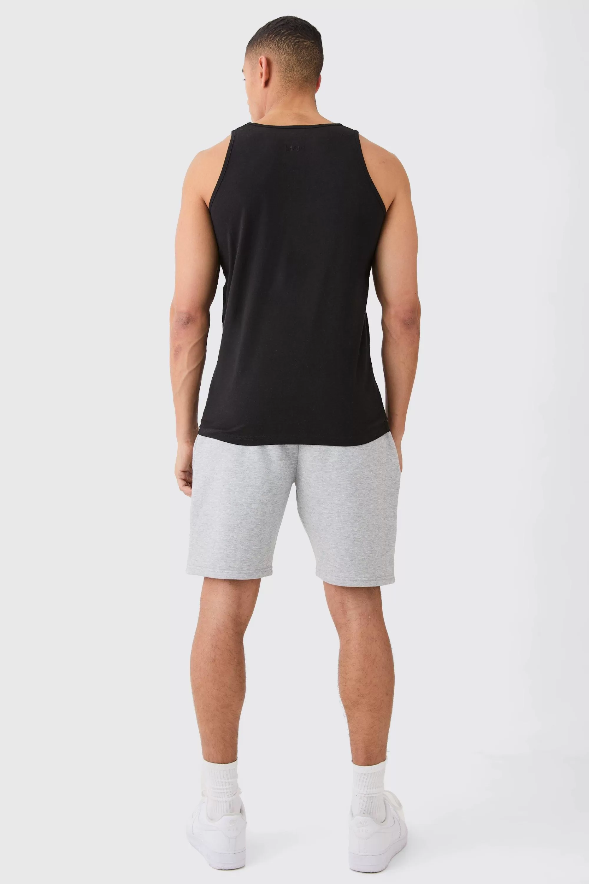 boohooMAN Basic Man Dash Vest | UK black Cheap